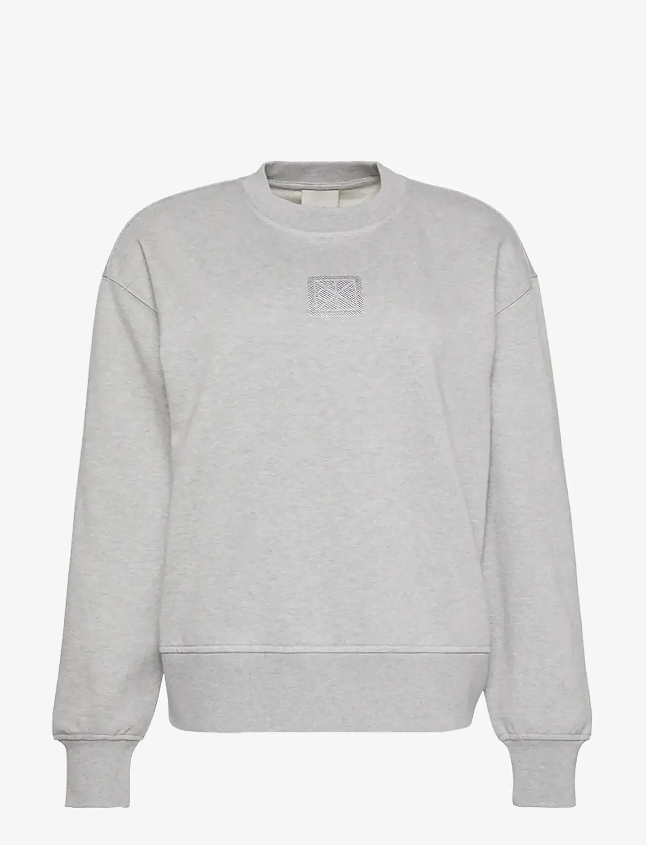 Calvin Klein - LS PREMIUM TERRY EMBLEM LOGO CRE - vardagsstil - heroic grey heather - 1