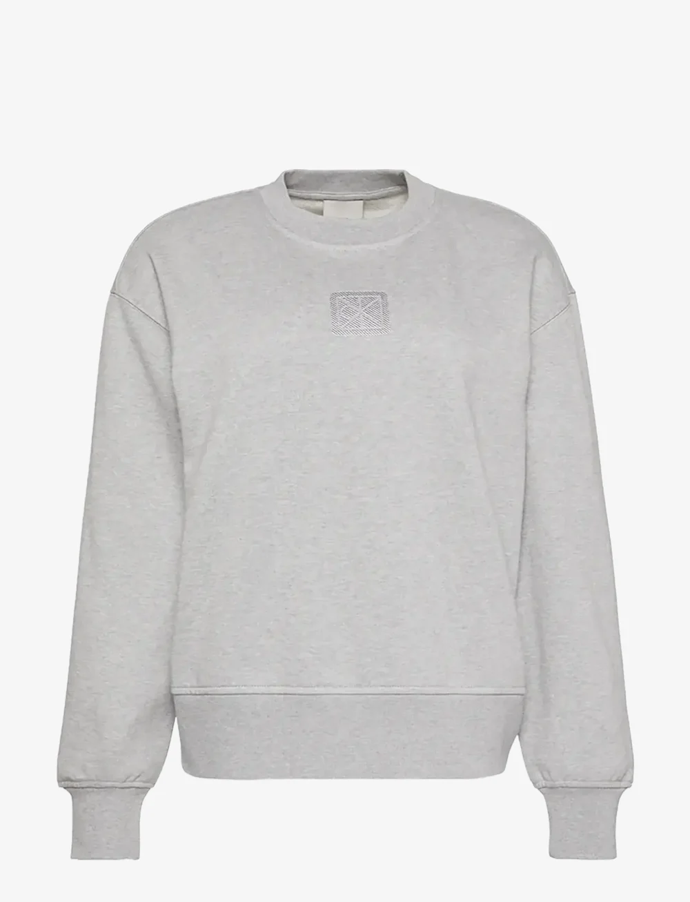 Calvin Klein - LS PREMIUM TERRY EMBLEM LOGO CRE - alltags-style - heroic grey heather - 1