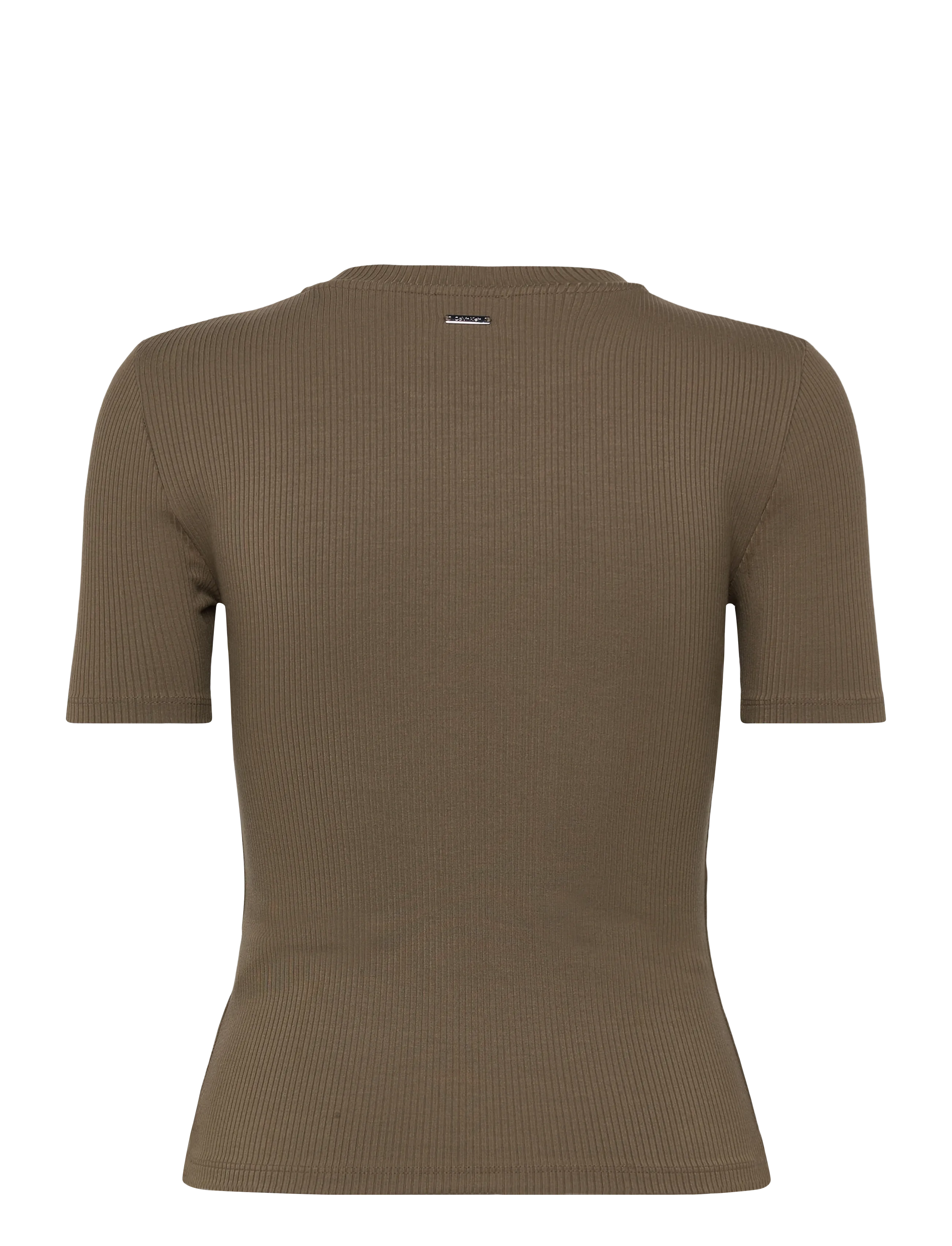 Calvin Klein - A- Modal Rib Tee (essential) - t-shirts - capers - 2