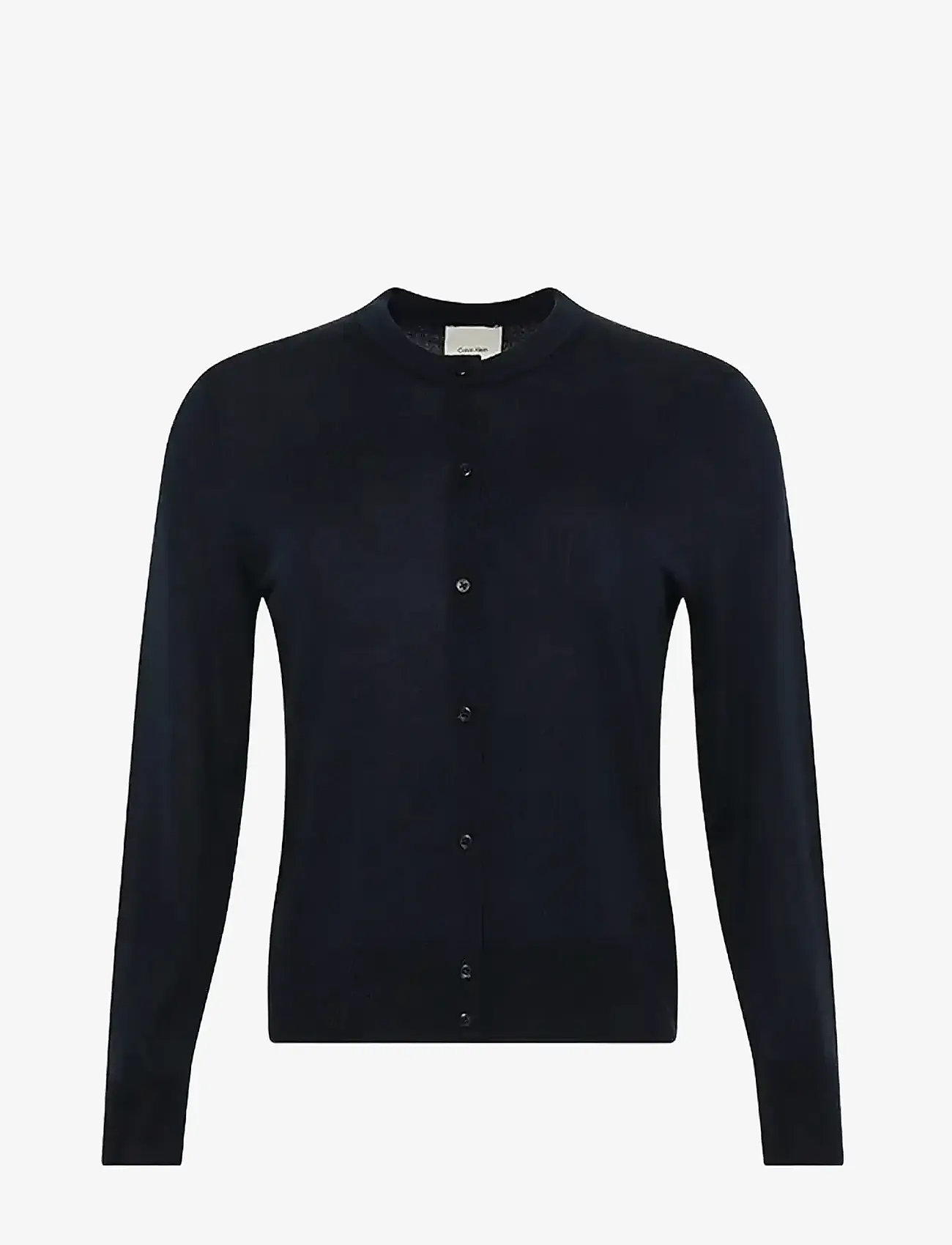 Calvin Klein - Merino Cardigan - gilets - black - 1