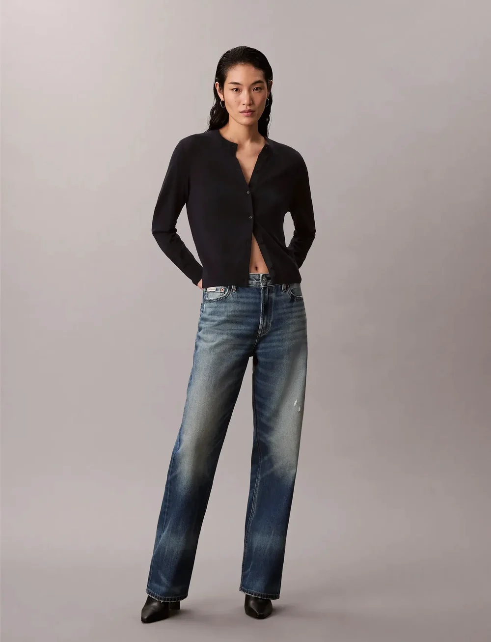 Calvin Klein - Merino Cardigan - cardigans - black - 0