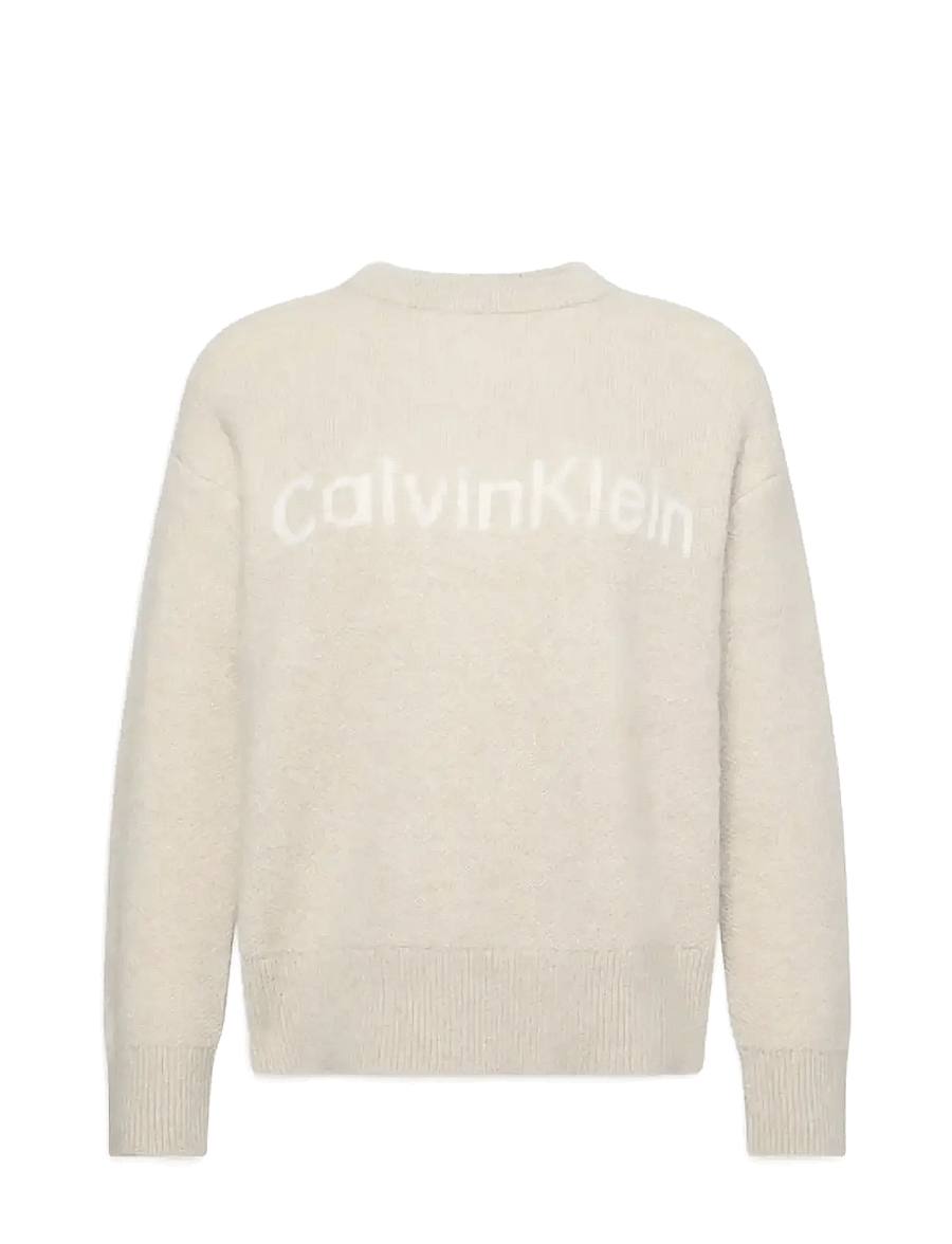 Calvin Klein - Alpaca Logo Sweater - pullover - pelican - 1
