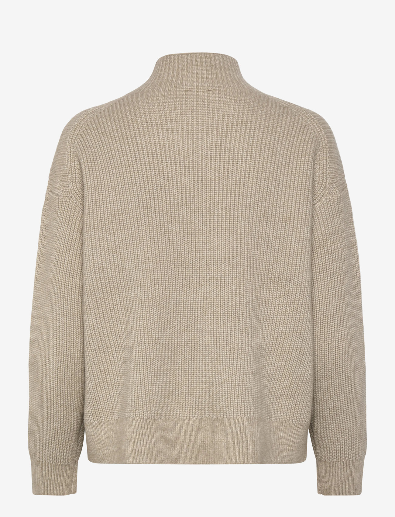 Calvin Klein - Woolen Stitch T-Neck - efterårstøj - island fossil - 2
