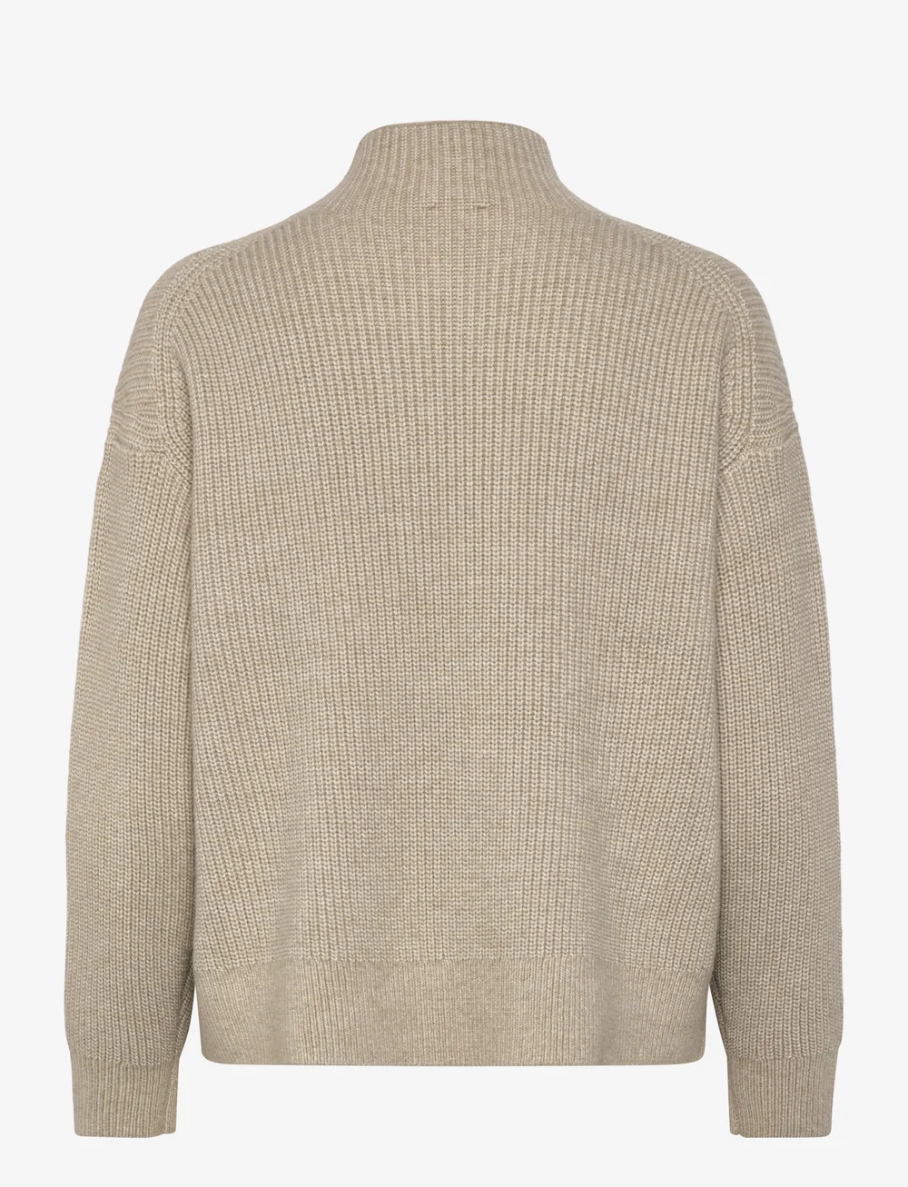 Calvin Klein - Woolen Stitch T-Neck - striktrøjer - island fossil - 2