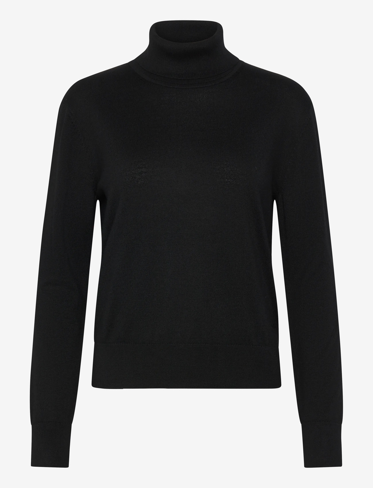 Calvin Klein - LS TNK EXTRAFINE MERINO SWTR 14G - rollkragenpullover - black - 1