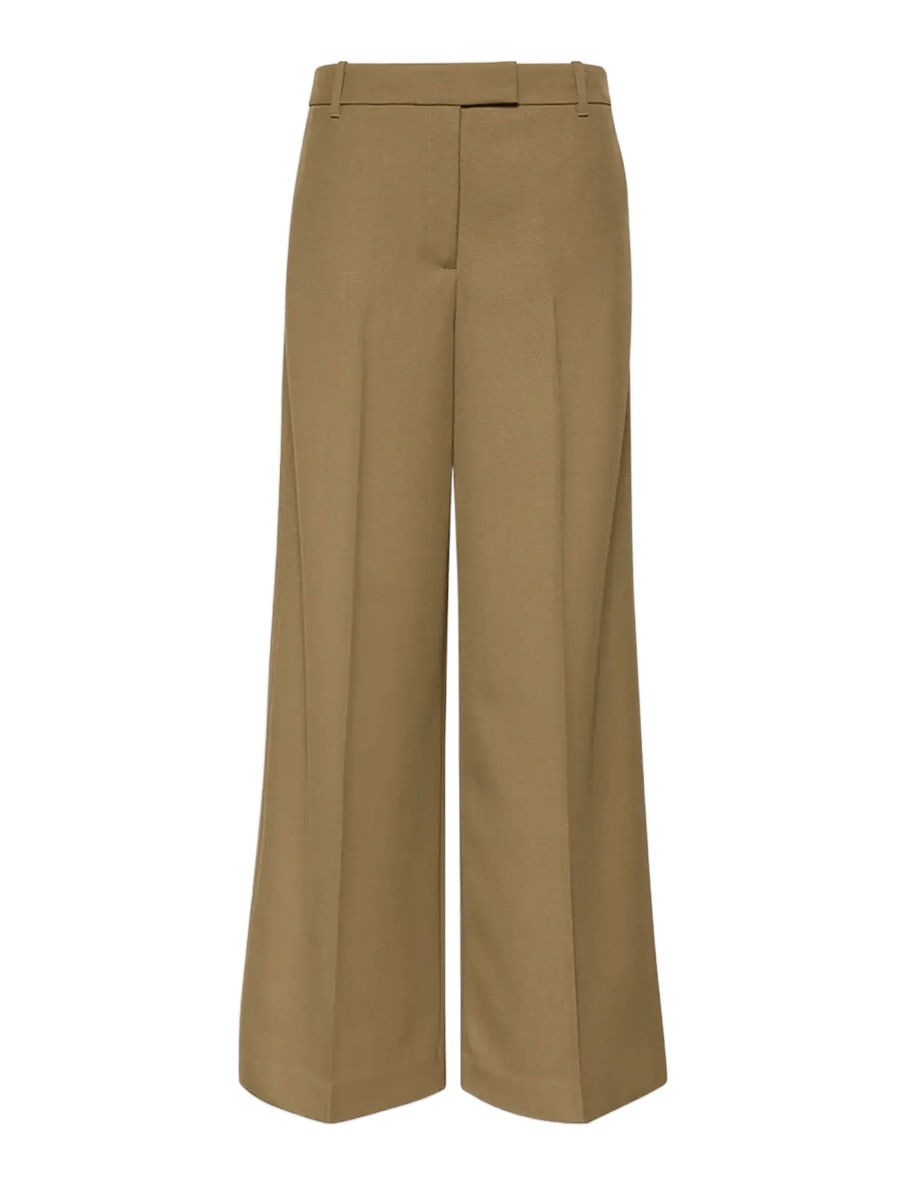 Calvin Klein | Wool Gaberdine Wide Leg Trouser | 38