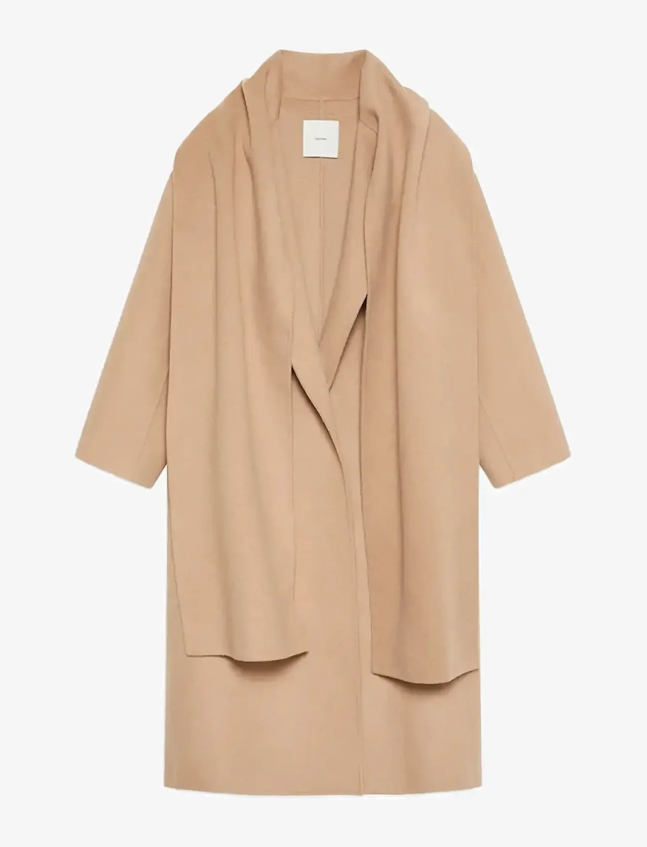 Calvin Klein - Dbl Face Wool Scarf Coat - ullkappor - amphora - 1