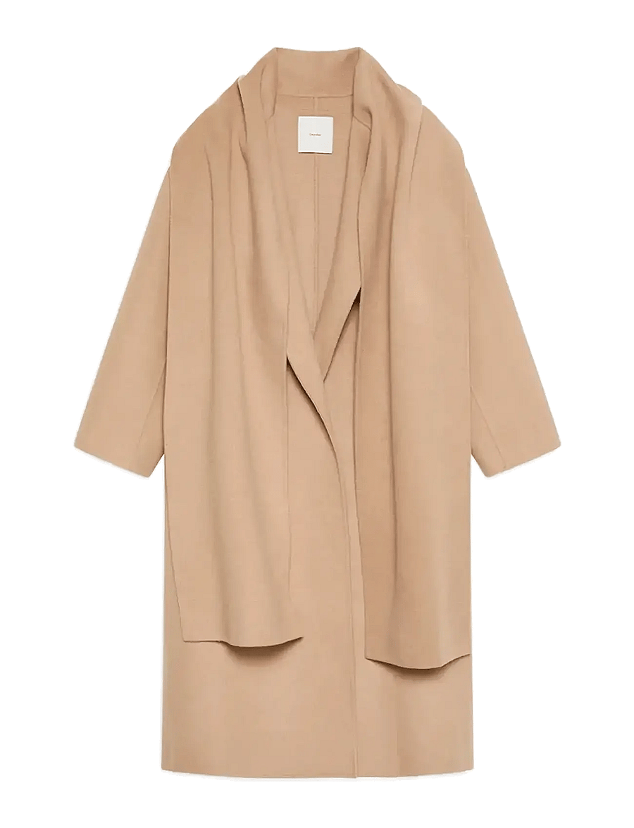 Calvin Klein - Dbl Face Wool Scarf Coat - talvejoped - amphora - 1