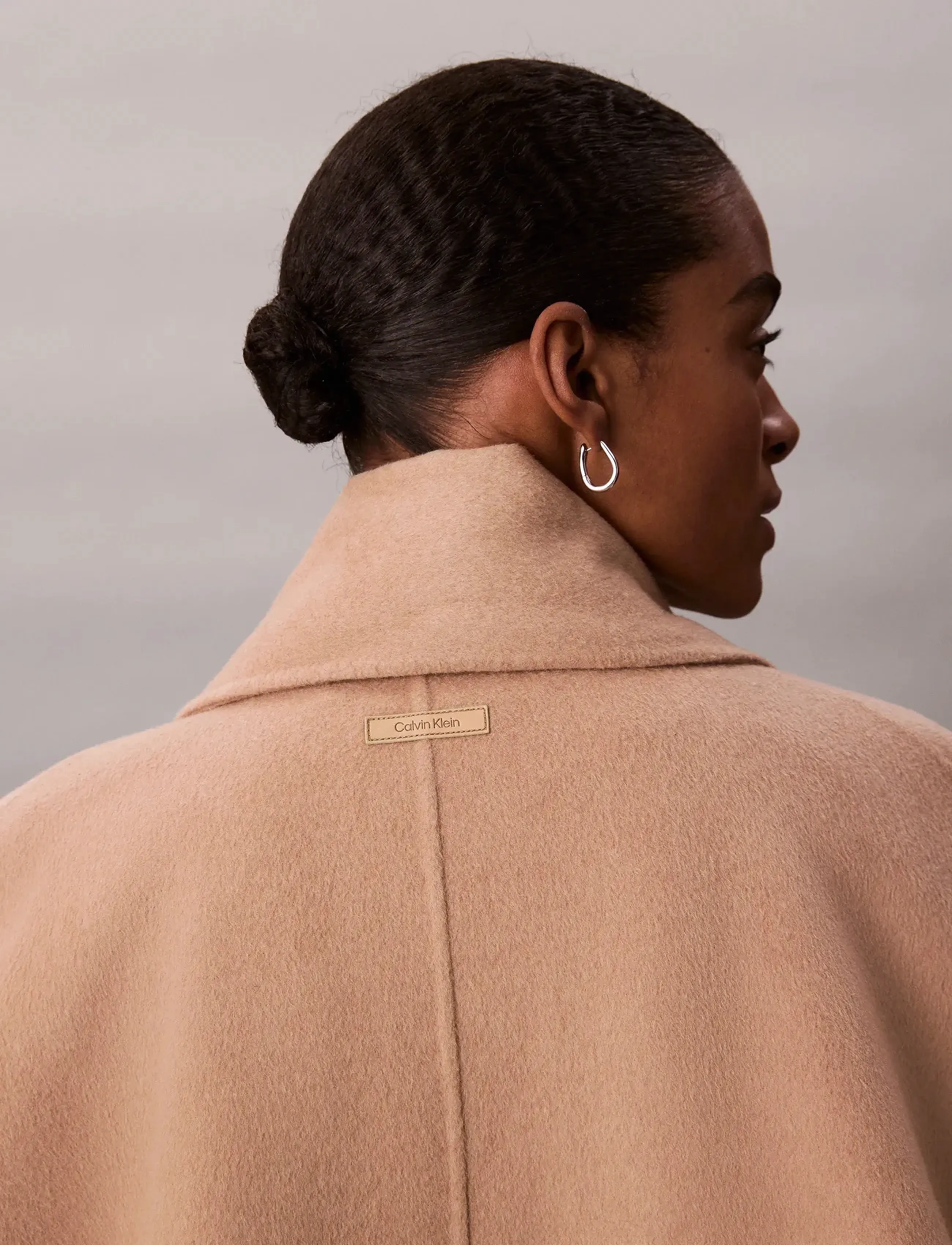 Calvin Klein - Dbl Face Wool Scarf Coat - vinterjakker - amphora - 2