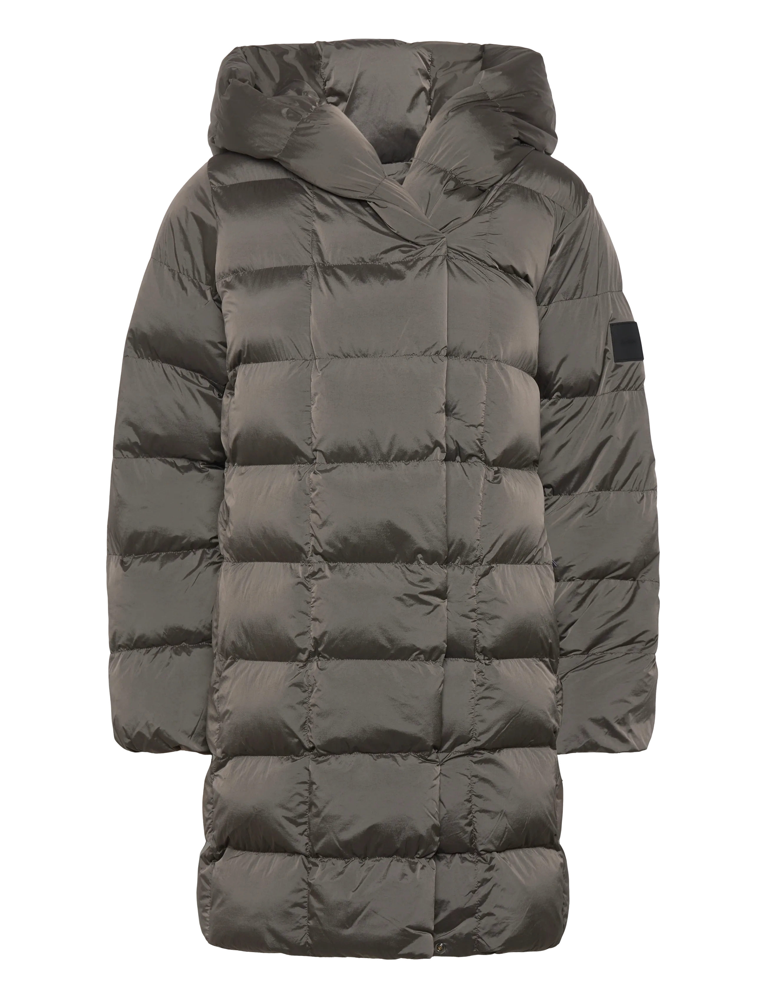 Calvin Klein SHINE WRAP MID PUFFER - Down- & padded jackets - AMPHORA / grey