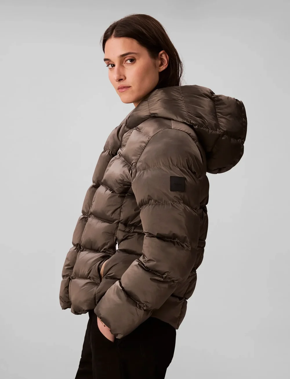 Calvin Klein - SHINE WRAP MID PUFFER - dunjakker - amphora - 5