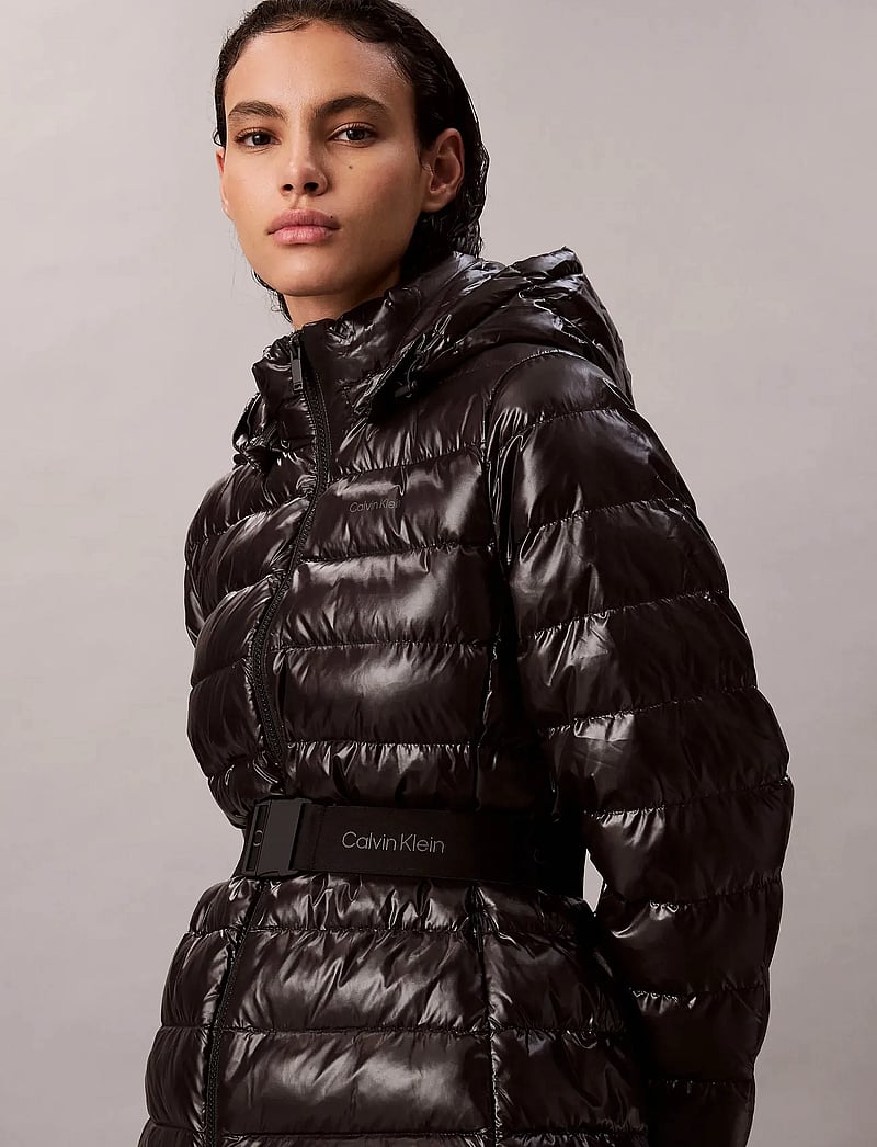 Calvin Klein - BELTED LIGHTWEIGHT PUFFER - winterjacken - black - 4