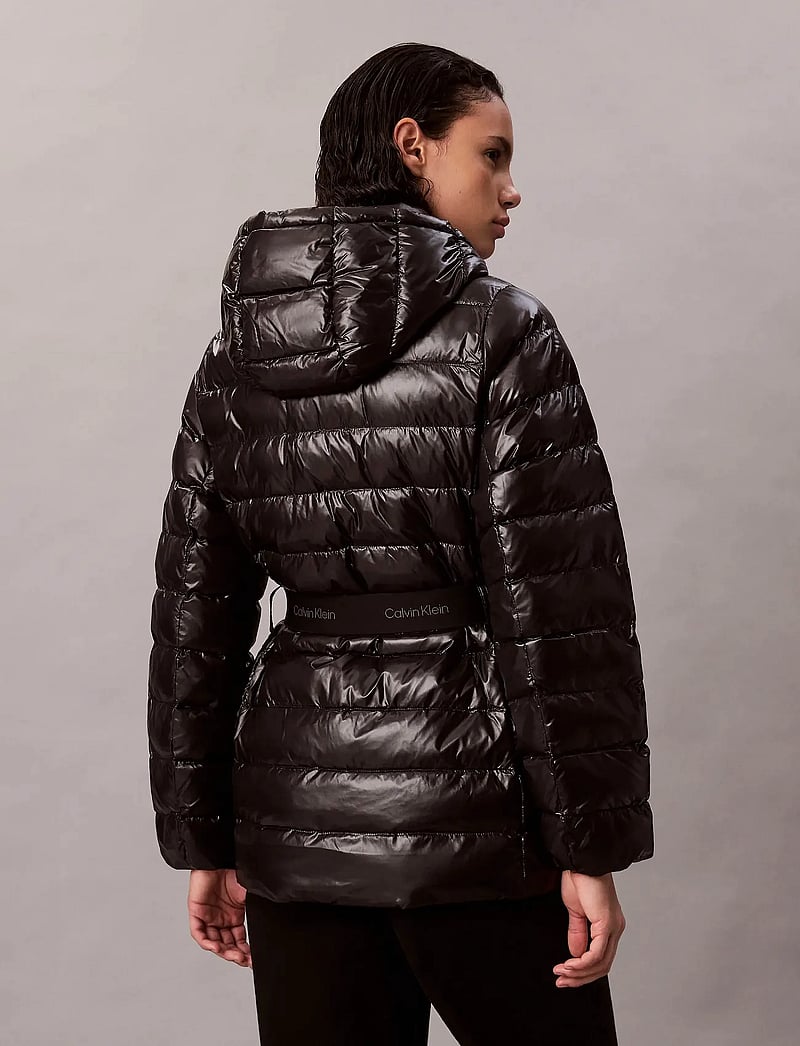 Calvin Klein - BELTED LIGHTWEIGHT PUFFER - winterjacken - black - 5