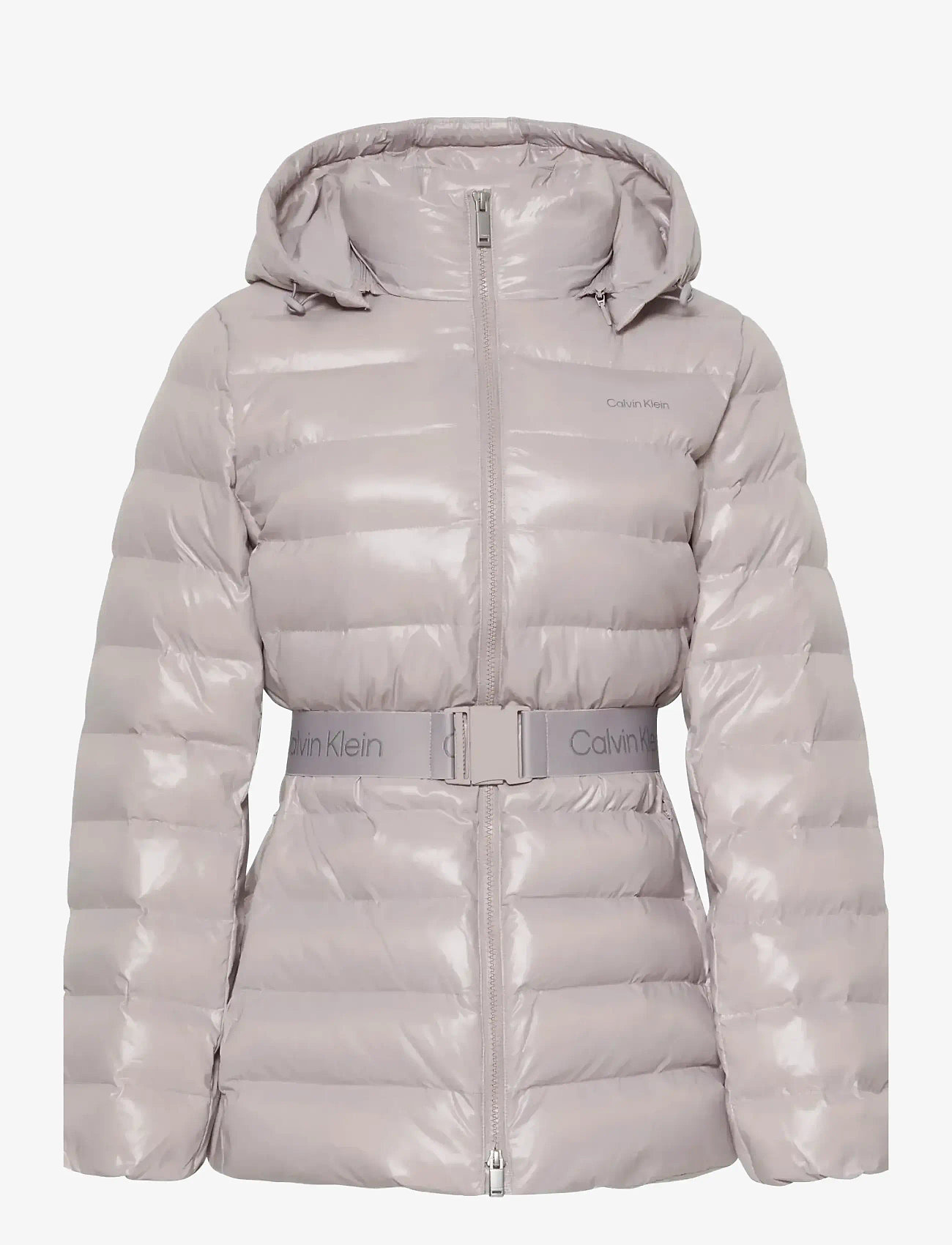 Calvin Klein - BELTED LIGHTWEIGHT PUFFER - vinterjakker - gull gray - 1