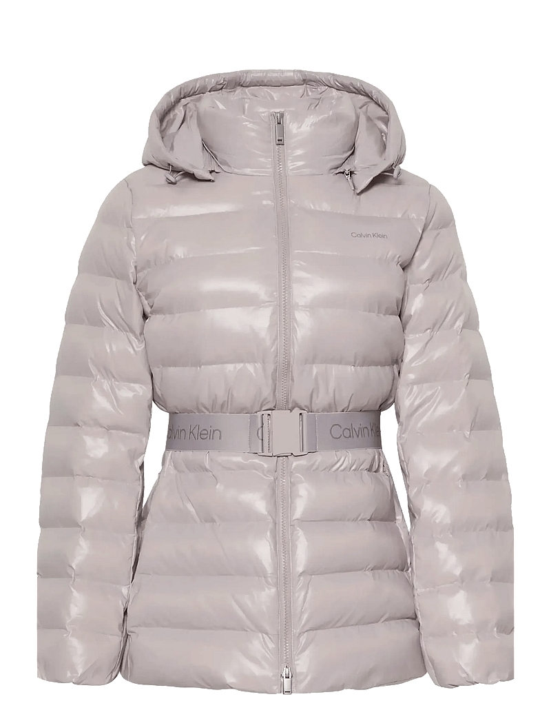 Calvin Klein - BELTED LIGHTWEIGHT PUFFER - vinterjakker - gull gray - 1