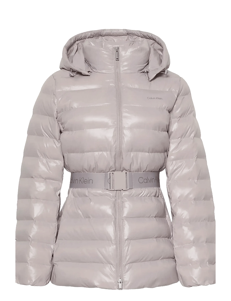 Calvin Klein - BELTED LIGHTWEIGHT PUFFER - vinterjackor - gull gray - 1