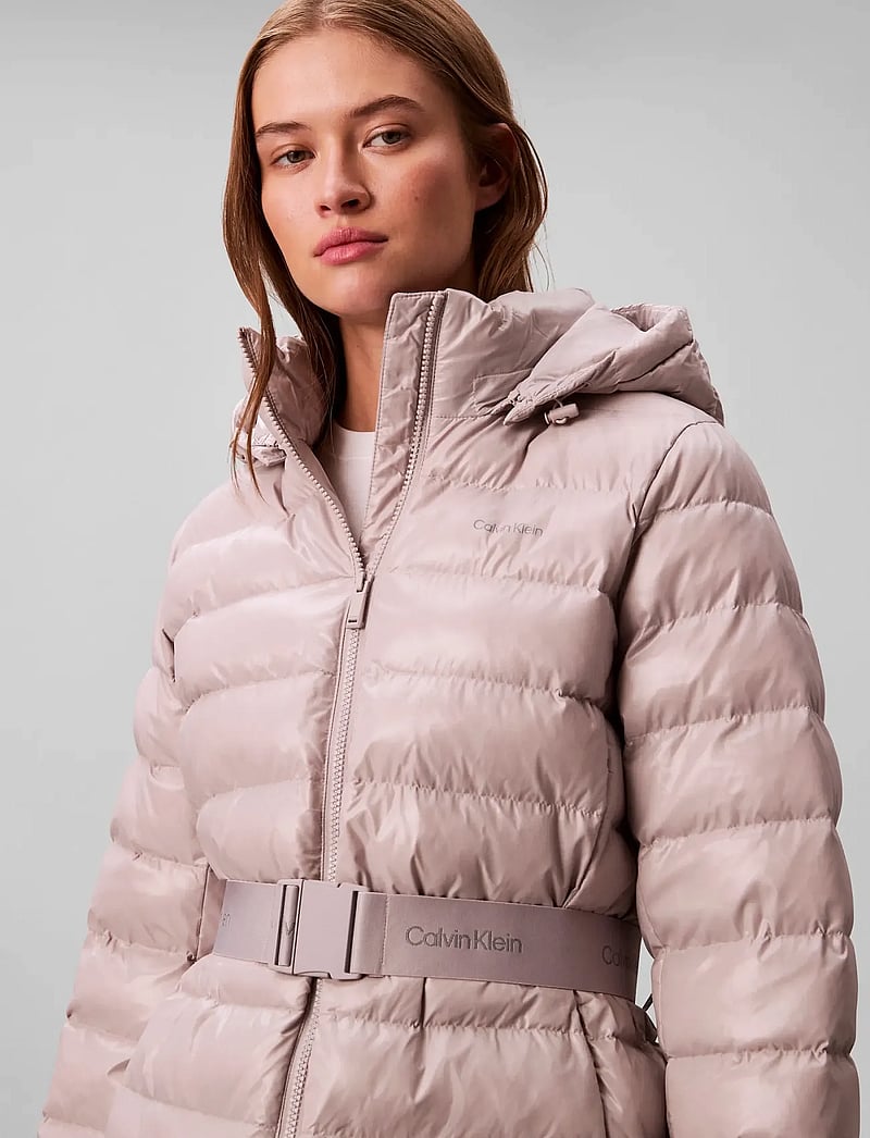 Calvin Klein - BELTED LIGHTWEIGHT PUFFER - vinterjakker - gull gray - 2
