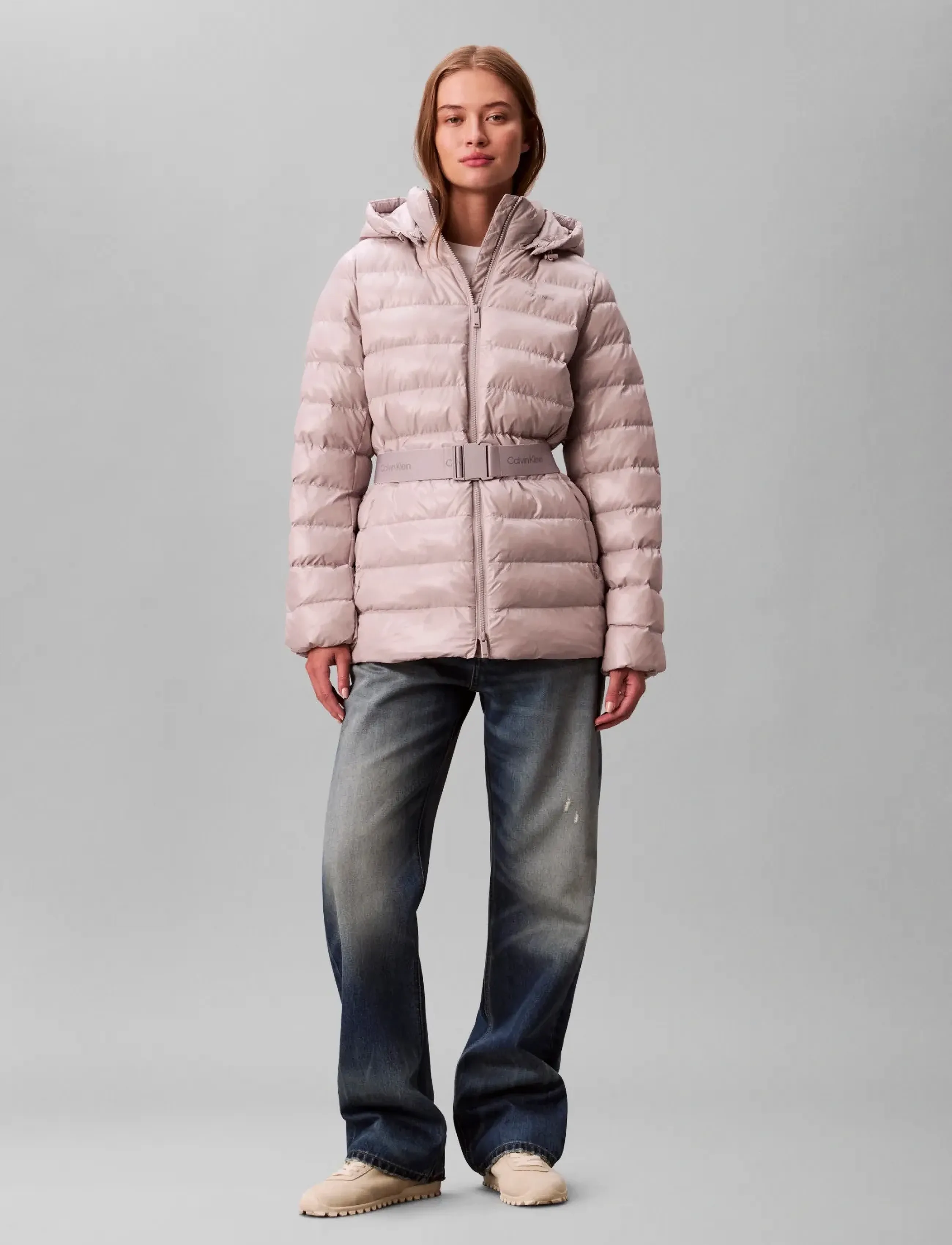 Belted Lightweight Puffer 3
