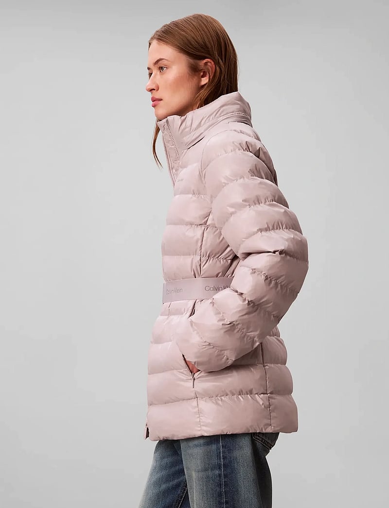 Calvin Klein - BELTED LIGHTWEIGHT PUFFER - vinterjakker - gull gray - 4