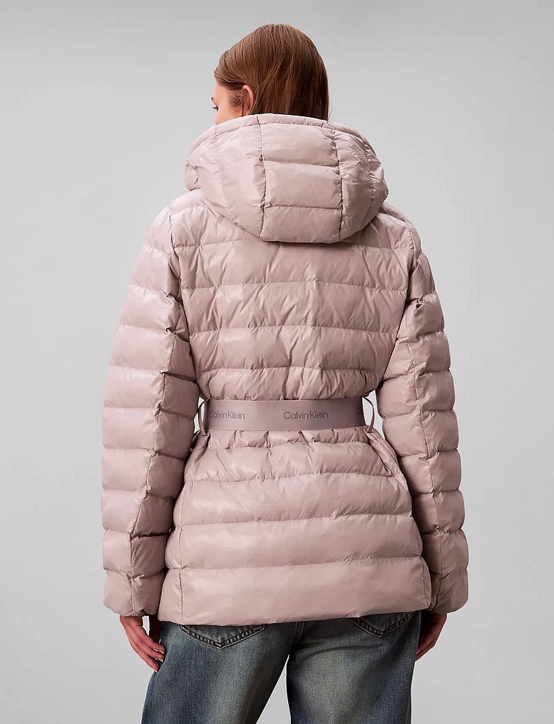 Calvin Klein - BELTED LIGHTWEIGHT PUFFER - vinterjakker - gull gray - 5