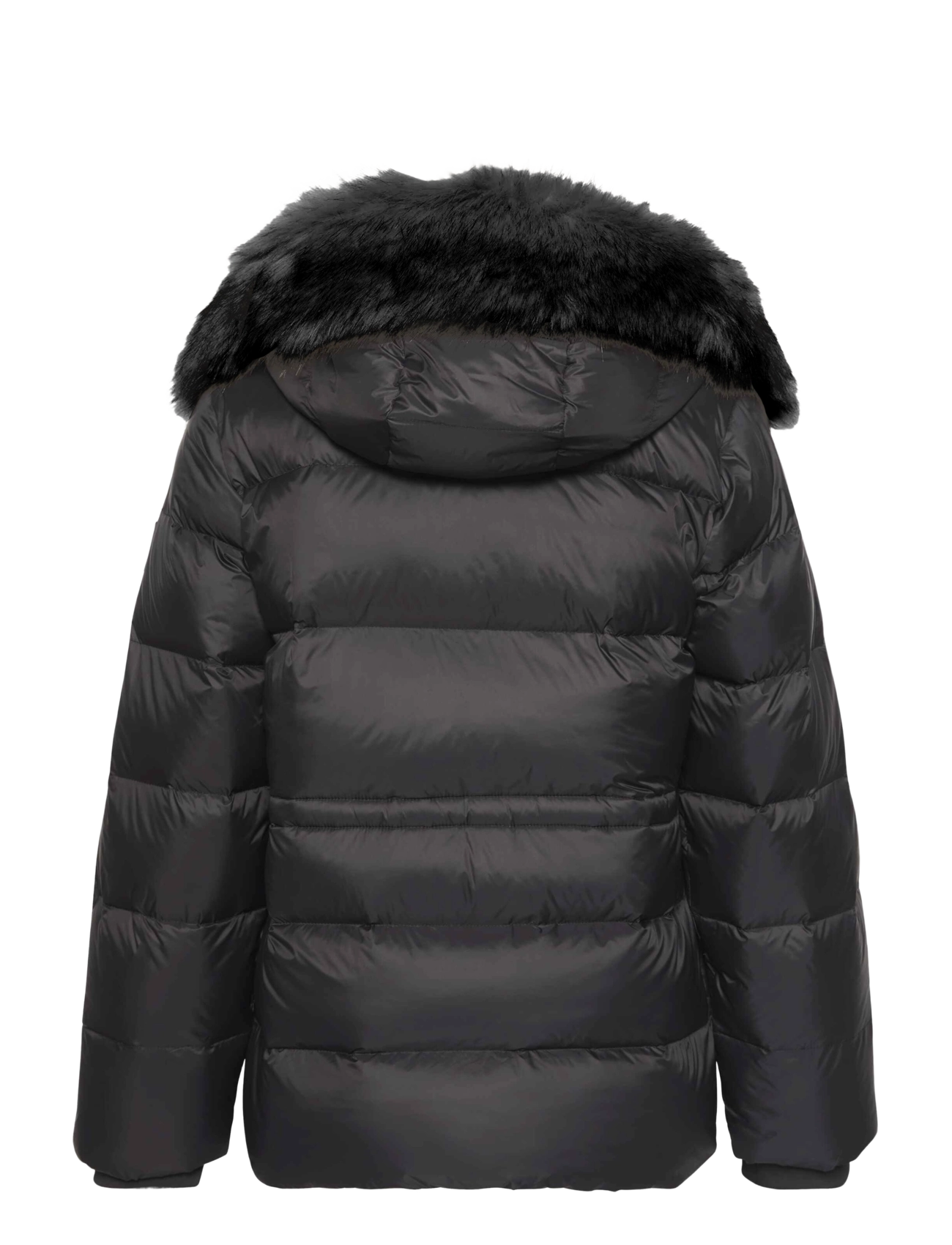 Calvin Klein - MID DOWN JACKET WITH FUR - winterjacken - black - 2