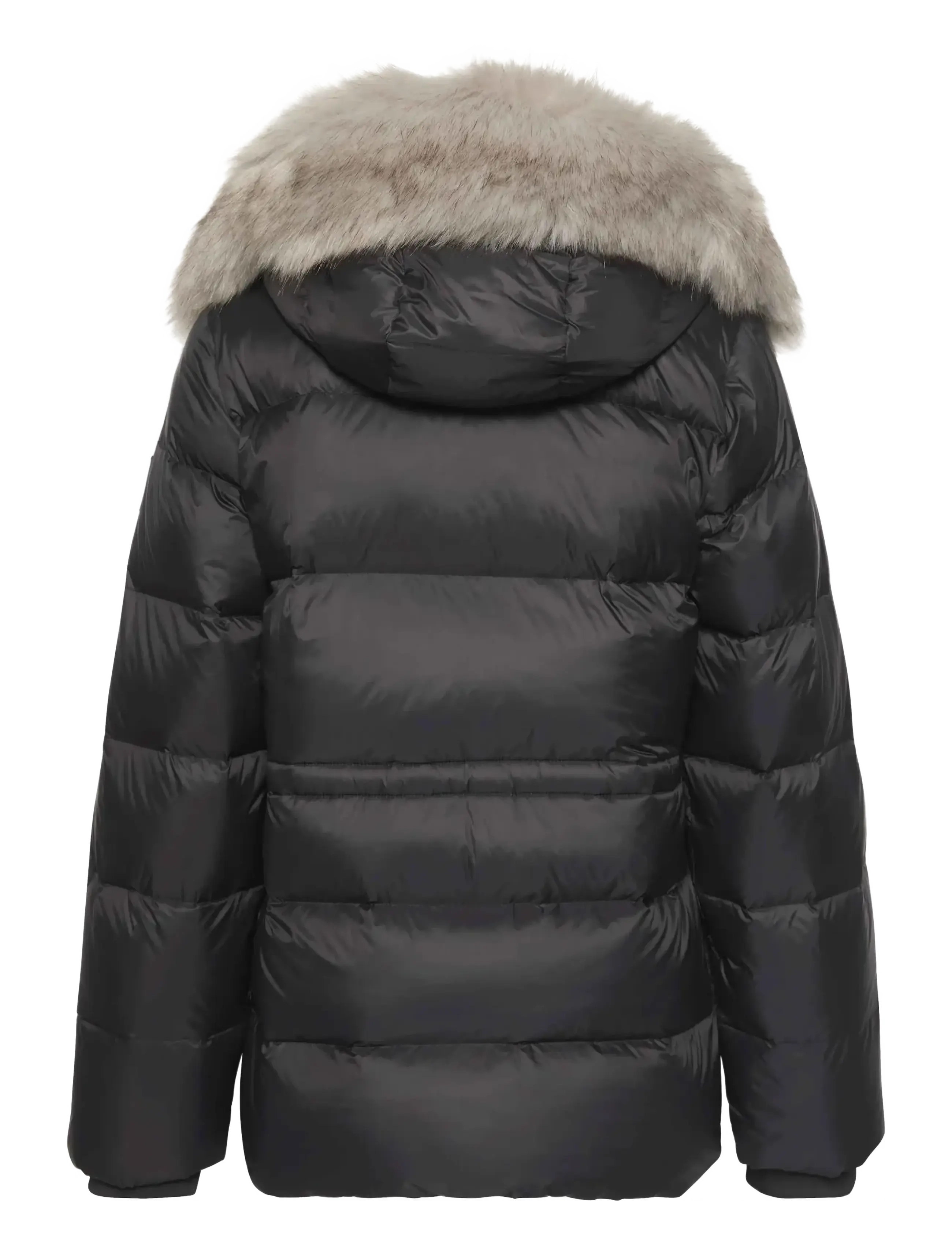 Calvin Klein - MID DOWN JACKET WITH FUR - winterjacken - black - 2