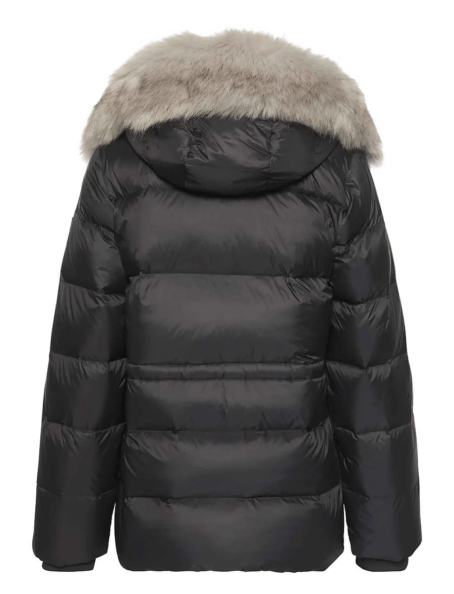 Calvin Klein - MID DOWN JACKET WITH FUR - winterjacken - black - 2