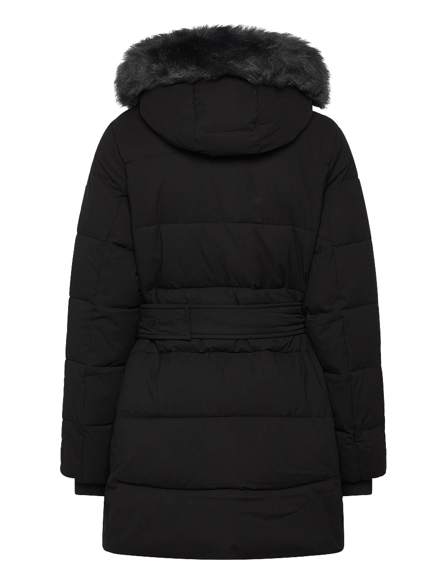 Calvin Klein - BELTED MATTE QUILTED JACKET WITH - quiltade jackor - black - 2