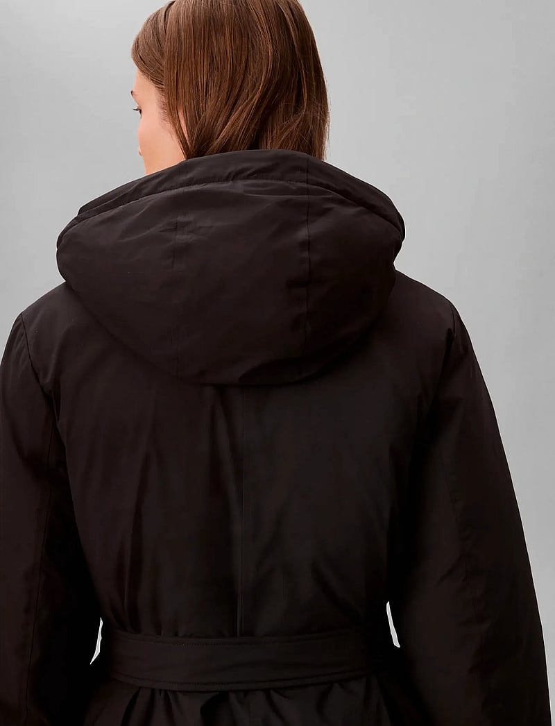 Calvin Klein - BELTED MATTE QUILTED JACKET WITH - quiltade jackor - black - 2