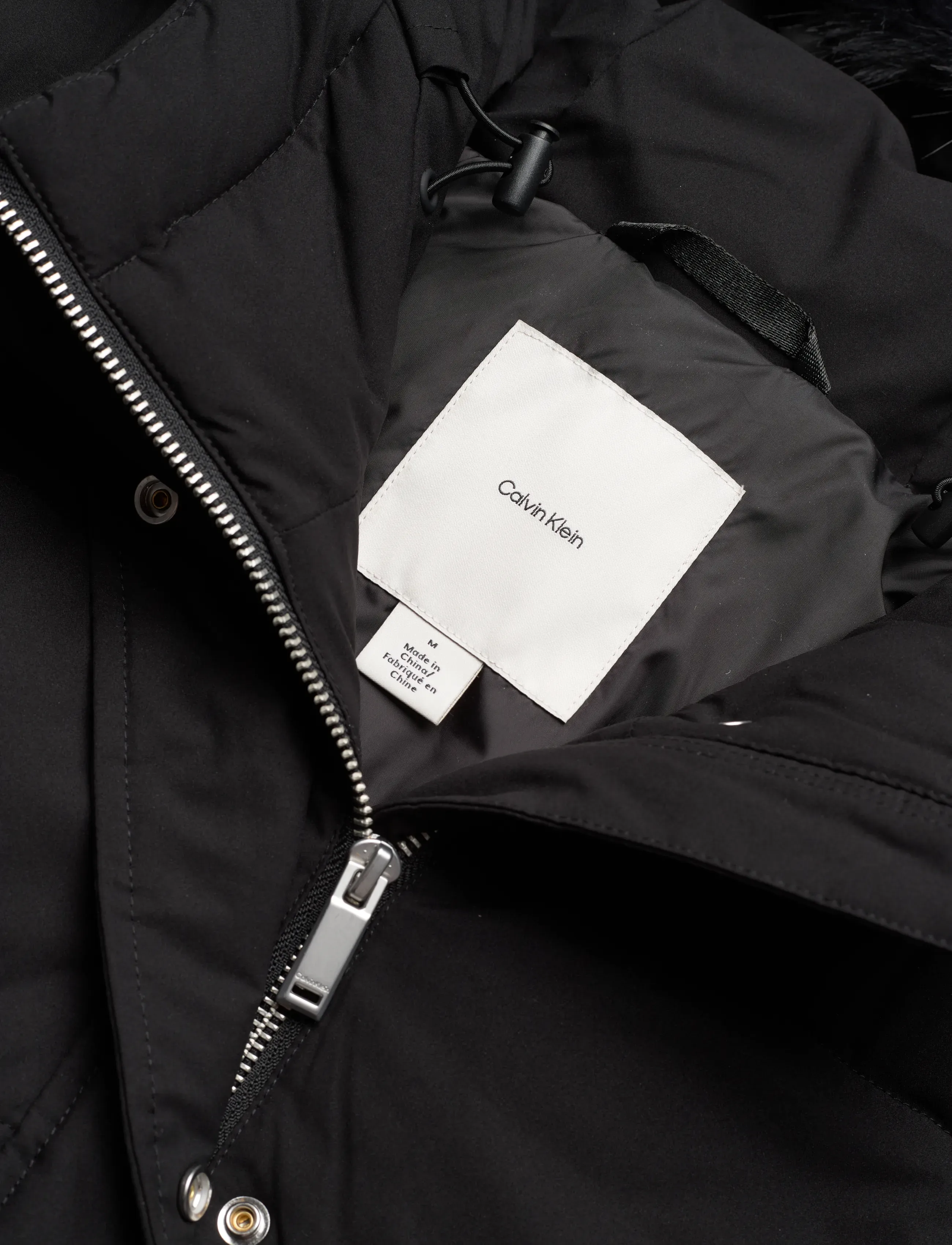 Calvin Klein - BELTED MATTE QUILTED JACKET WITH - outerwear - black - 5
