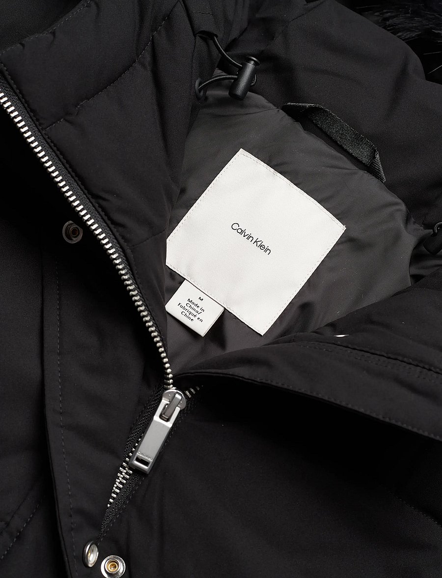 Calvin Klein - BELTED MATTE QUILTED JACKET WITH - quiltade jackor - black - 5