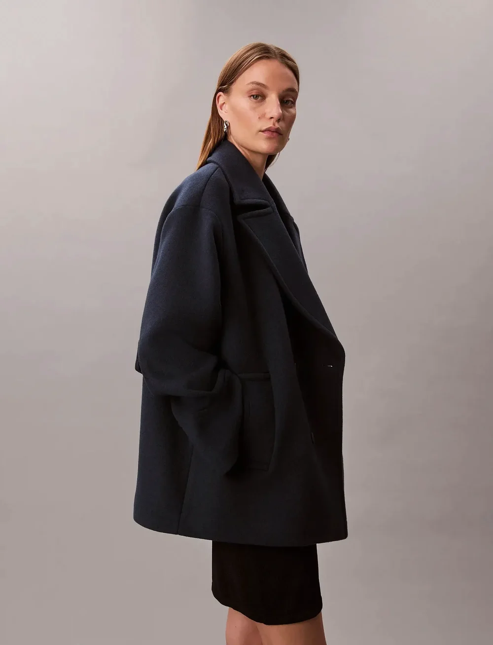 Calvin Klein - Pea Coat - Solid - wool jackets - dark sapphire - 2