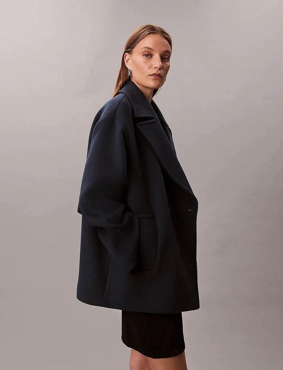 Calvin Klein - Pea Coat - Solid - ulljackor - dark sapphire - 2