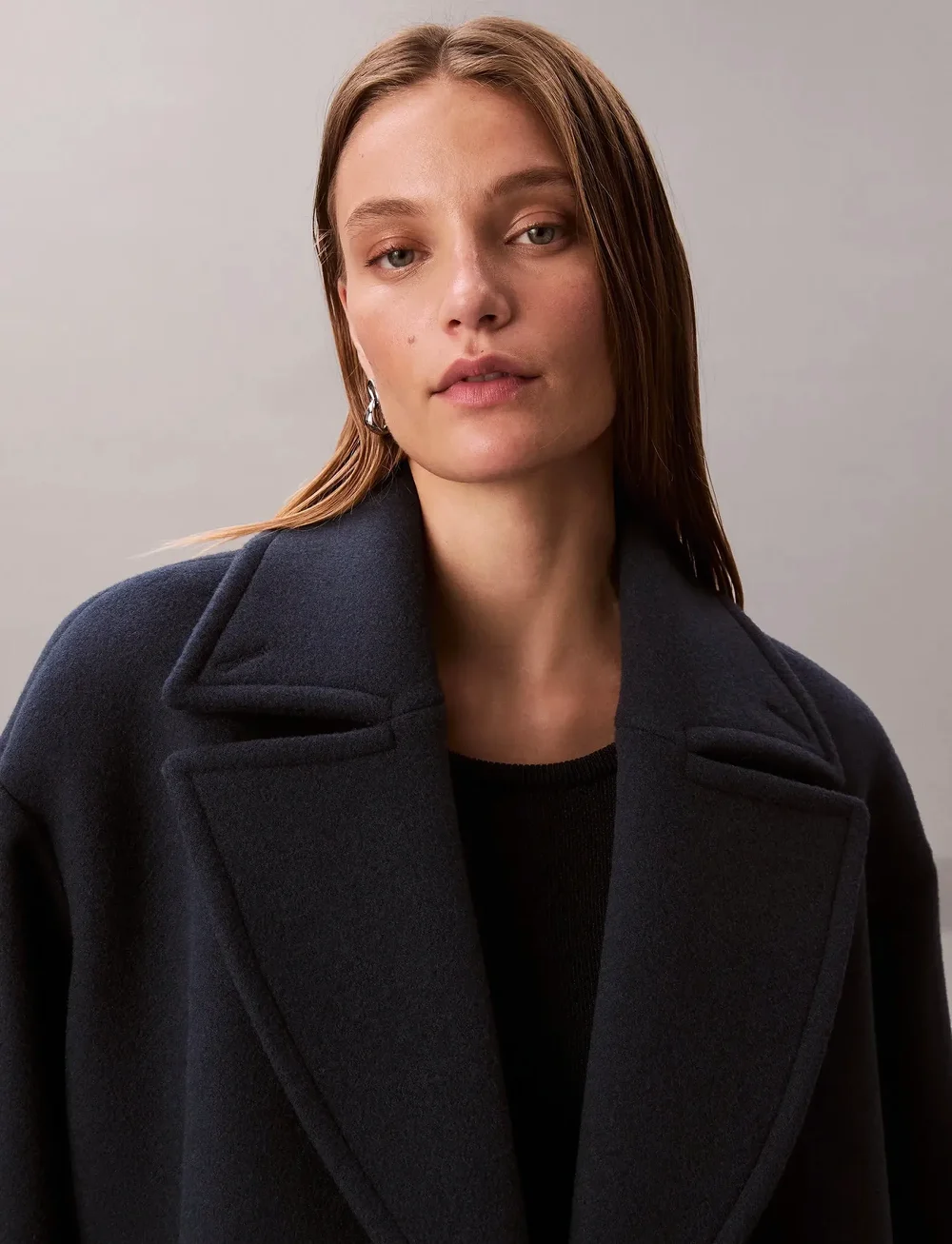 Calvin Klein - Pea Coat - Solid - wool jackets - dark sapphire - 3