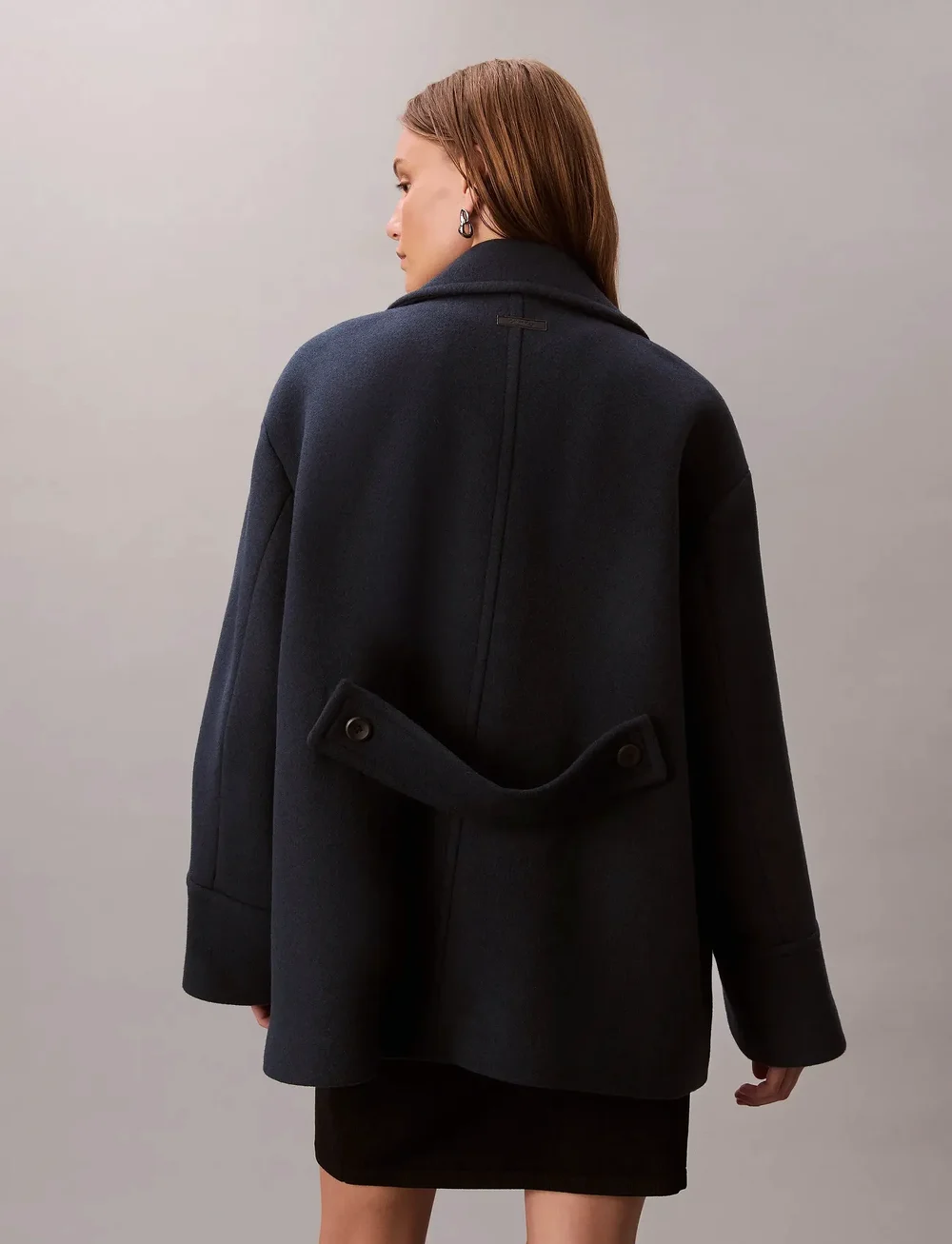 Calvin Klein - Pea Coat - Solid - wool jackets - dark sapphire - 4