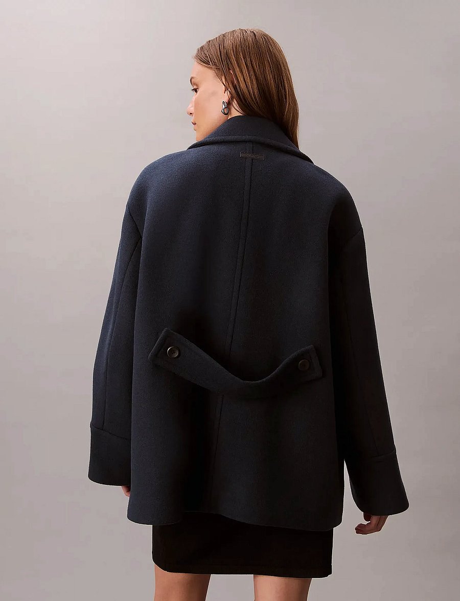 Calvin Klein - Pea Coat - Solid - ulljackor - dark sapphire - 4