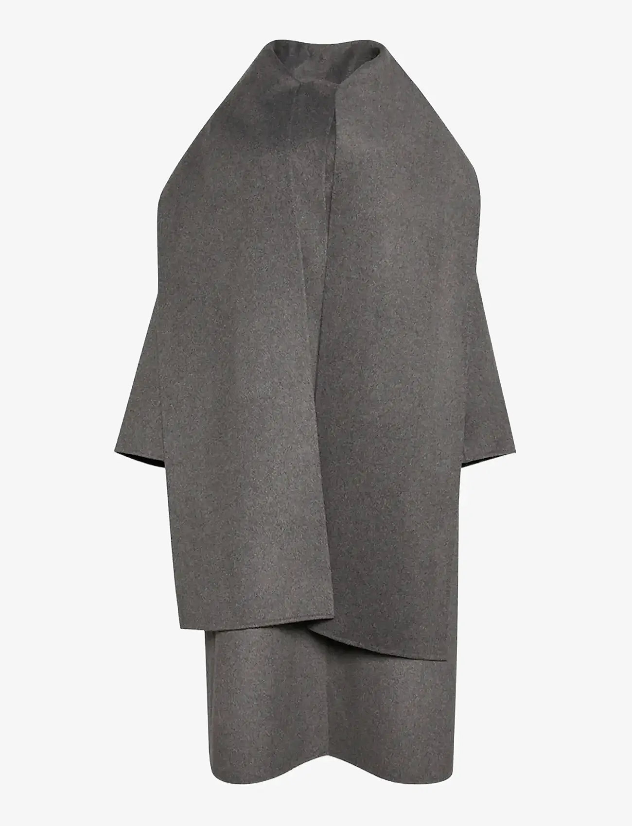 Calvin Klein - Dbl Face Wool Scarf Coat - Melan - charcoal heather as mill standard - 1
