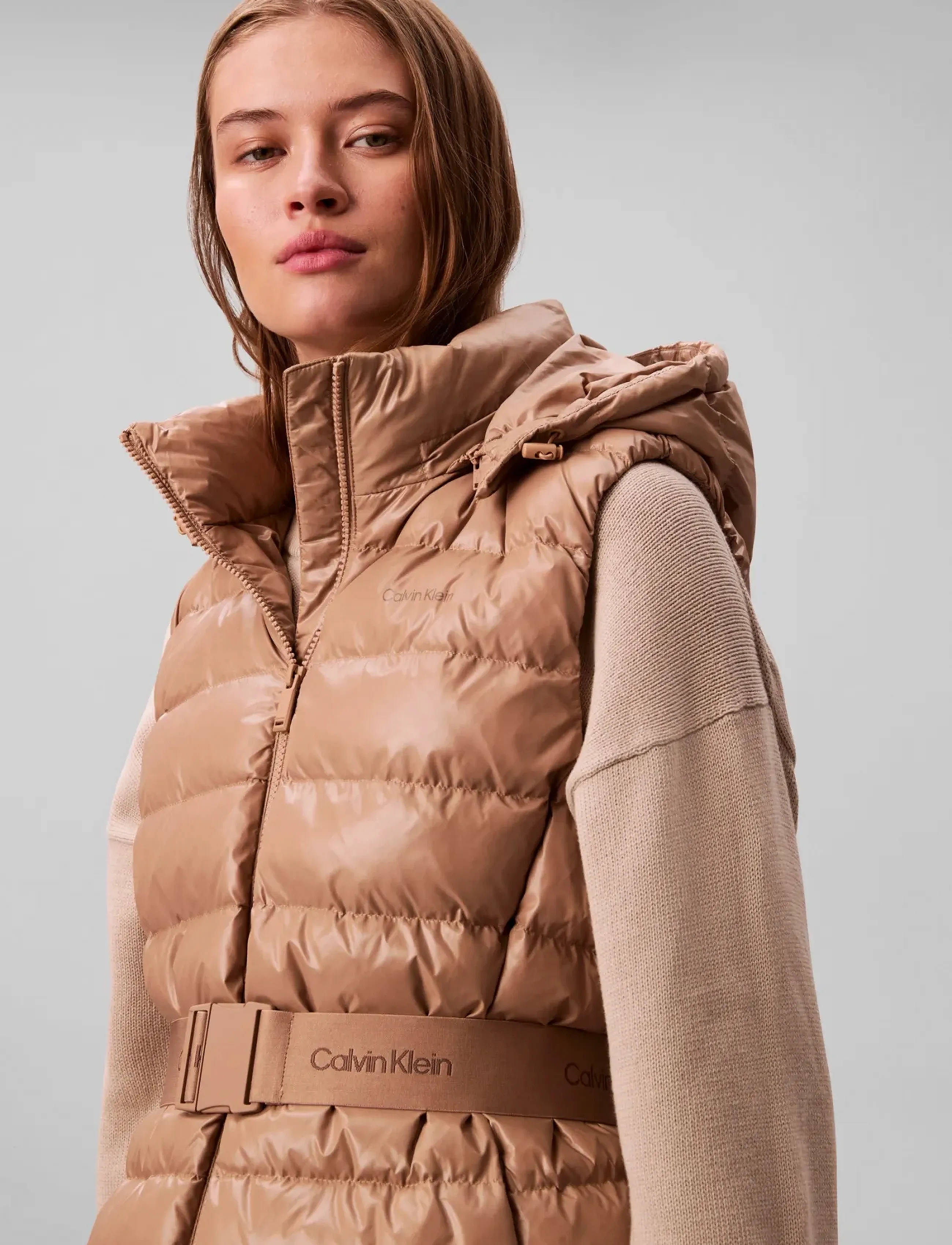 Calvin Klein - BELTED LIGHTWEIGHT PUFFER VEST - vinterjakker - amphora - 3