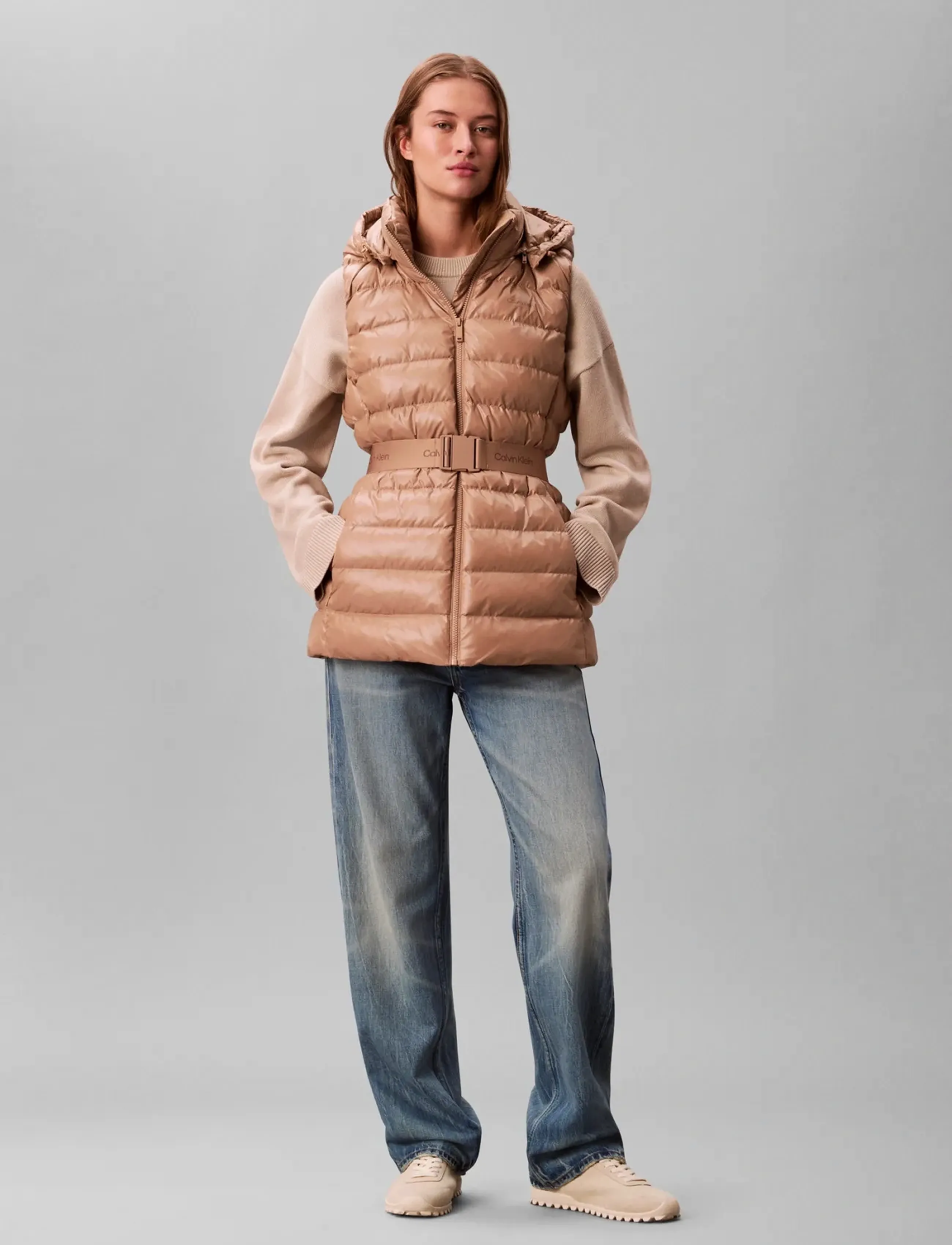 Calvin Klein - BELTED LIGHTWEIGHT PUFFER VEST - vinterjakker - amphora - 4