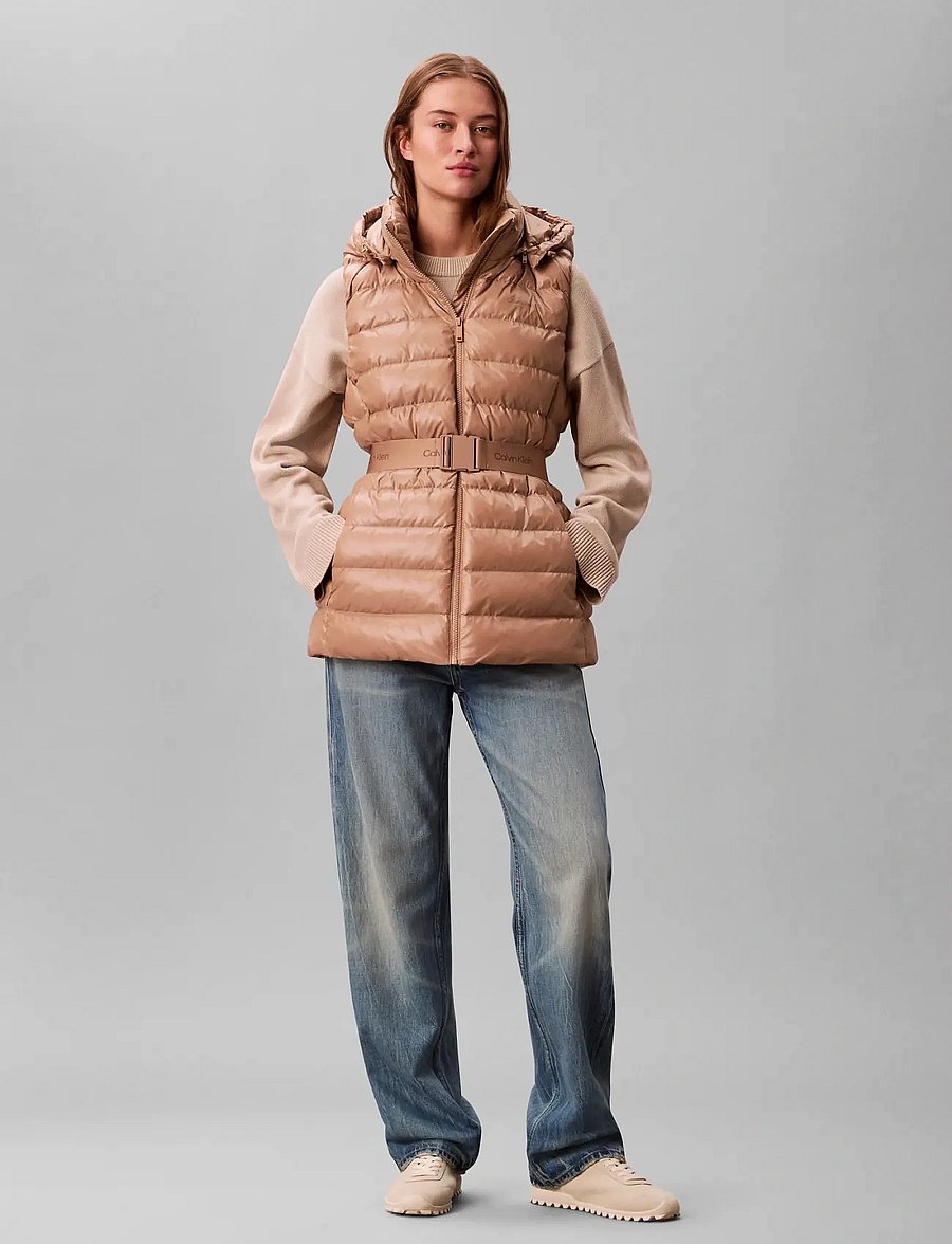 Calvin Klein - BELTED LIGHTWEIGHT PUFFER VEST - vinterjakker - amphora - 4