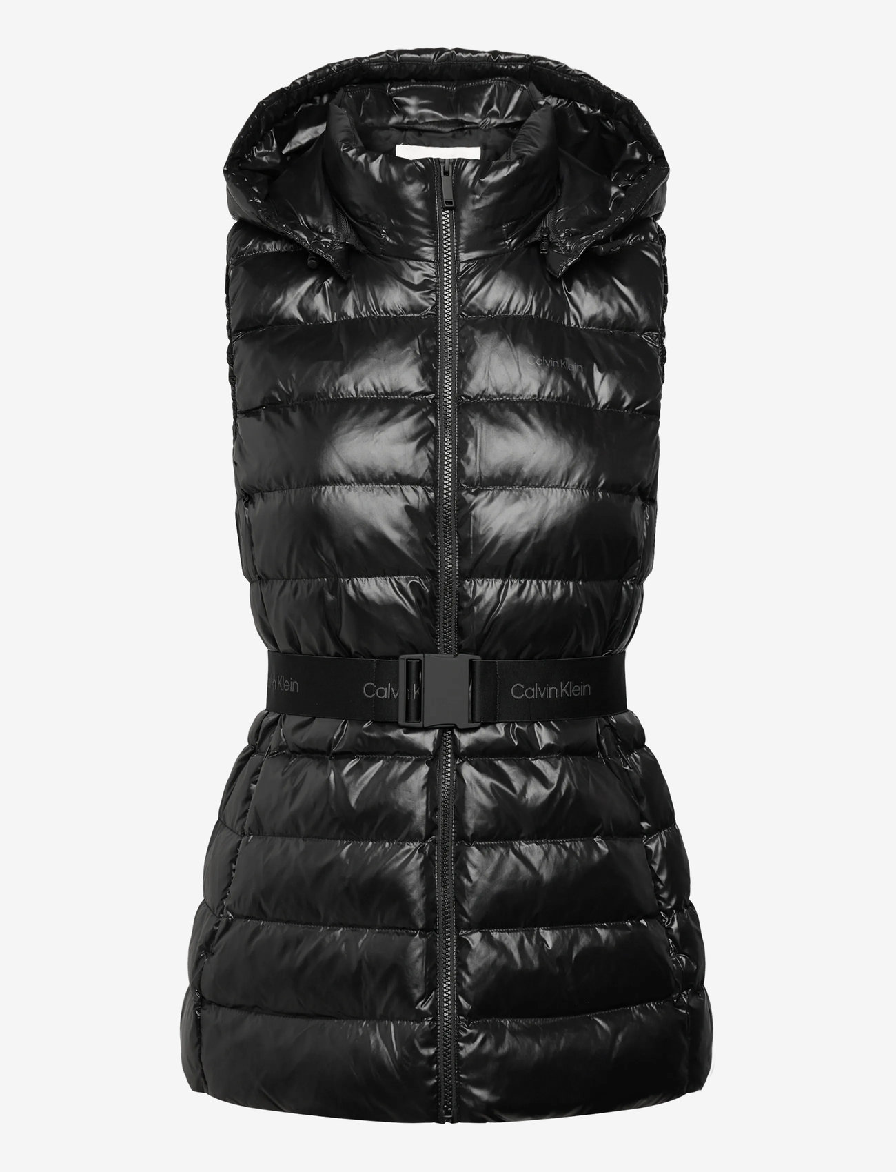 Calvin Klein - BELTED LIGHTWEIGHT PUFFER VEST - winterjacken - black - 1