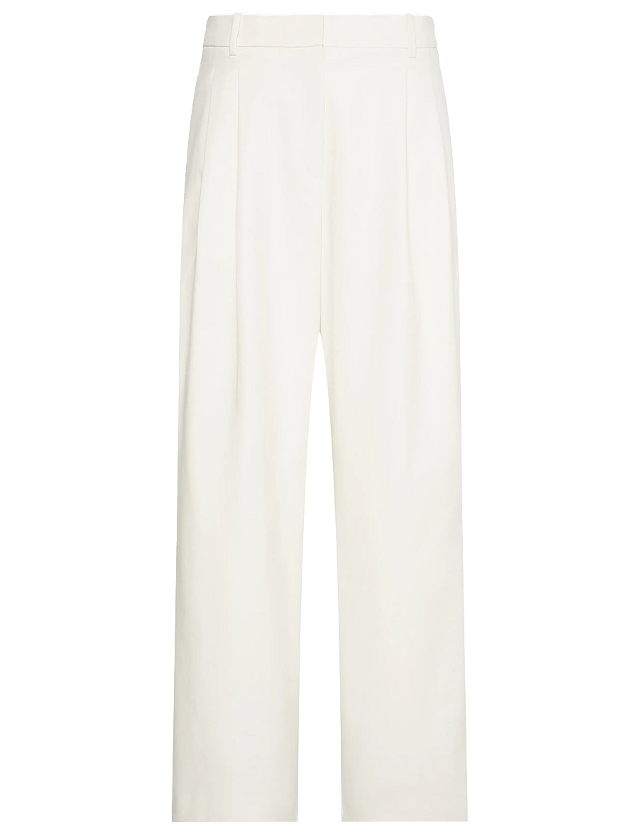Calvin Klein - STRETCH CHINO W/ PLEAT - WIDE LE - tailored trousers - tofu - 1