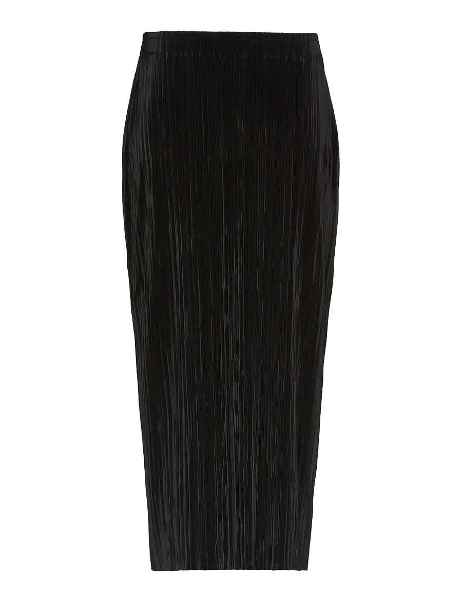 Calvin Klein - PLISSE MIDI SKIRT - midi skirts - black - 1