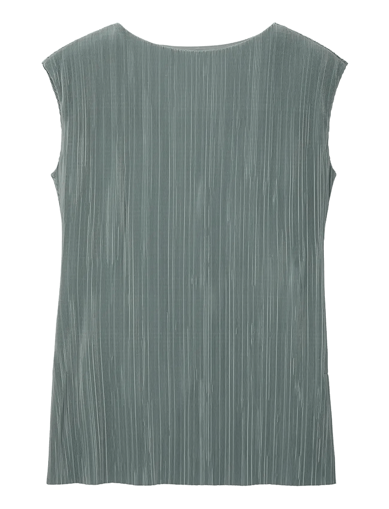 Calvin Klein - SL PLISSE TUNIC - Ærmeløse bluser - shadow - 1