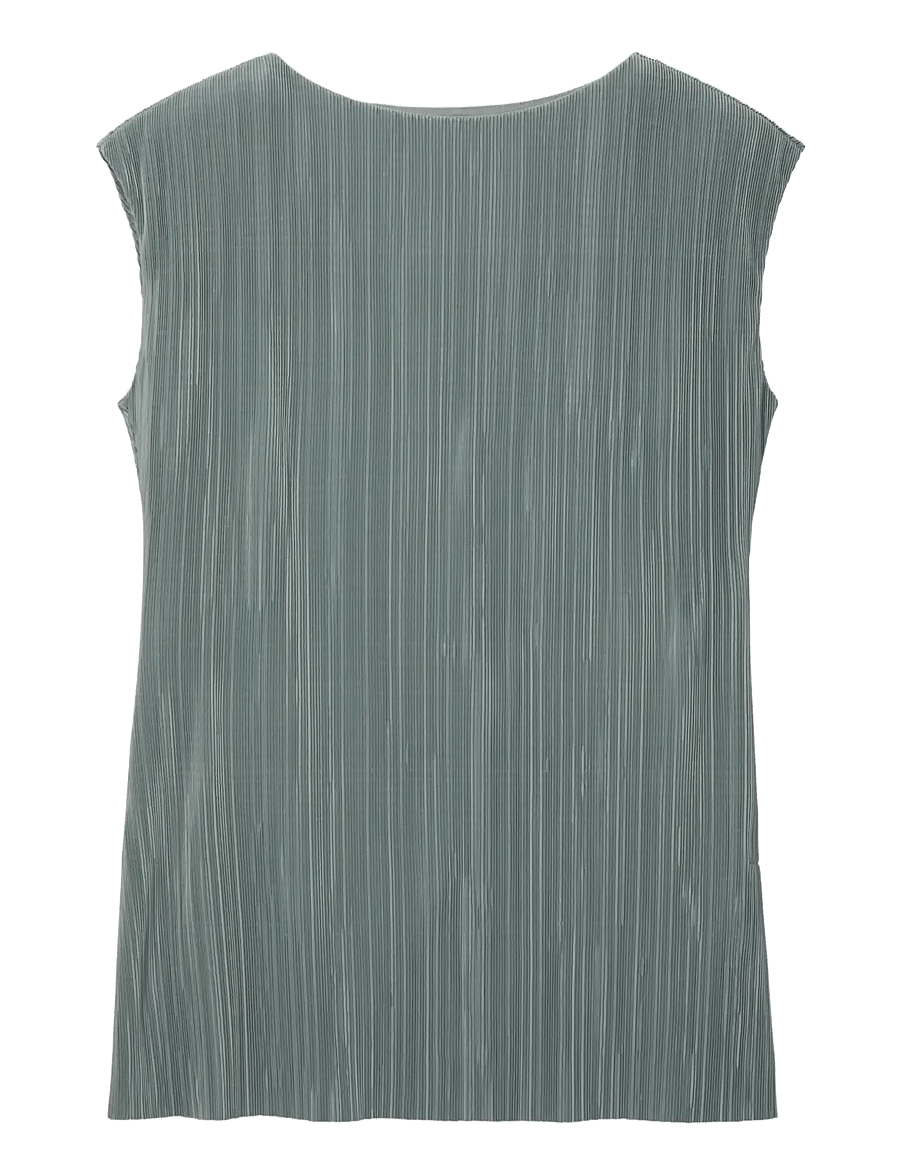 Calvin Klein - SL PLISSE TUNIC - Ärmellose blusen - shadow - 1
