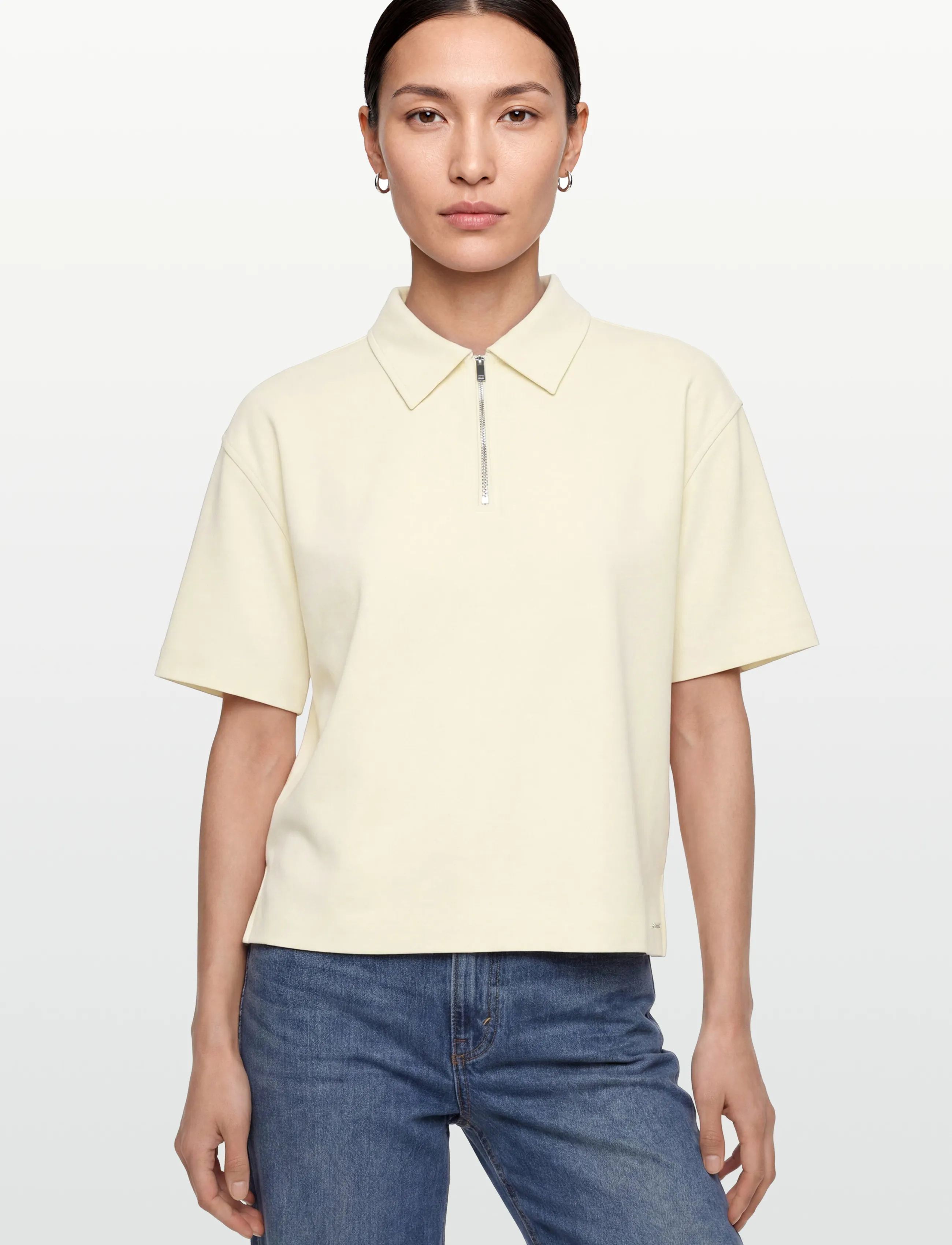 Calvin Klein - SS TAILORED KNIT COLLAR ZIP TOP - pikéer - afterglow - 3