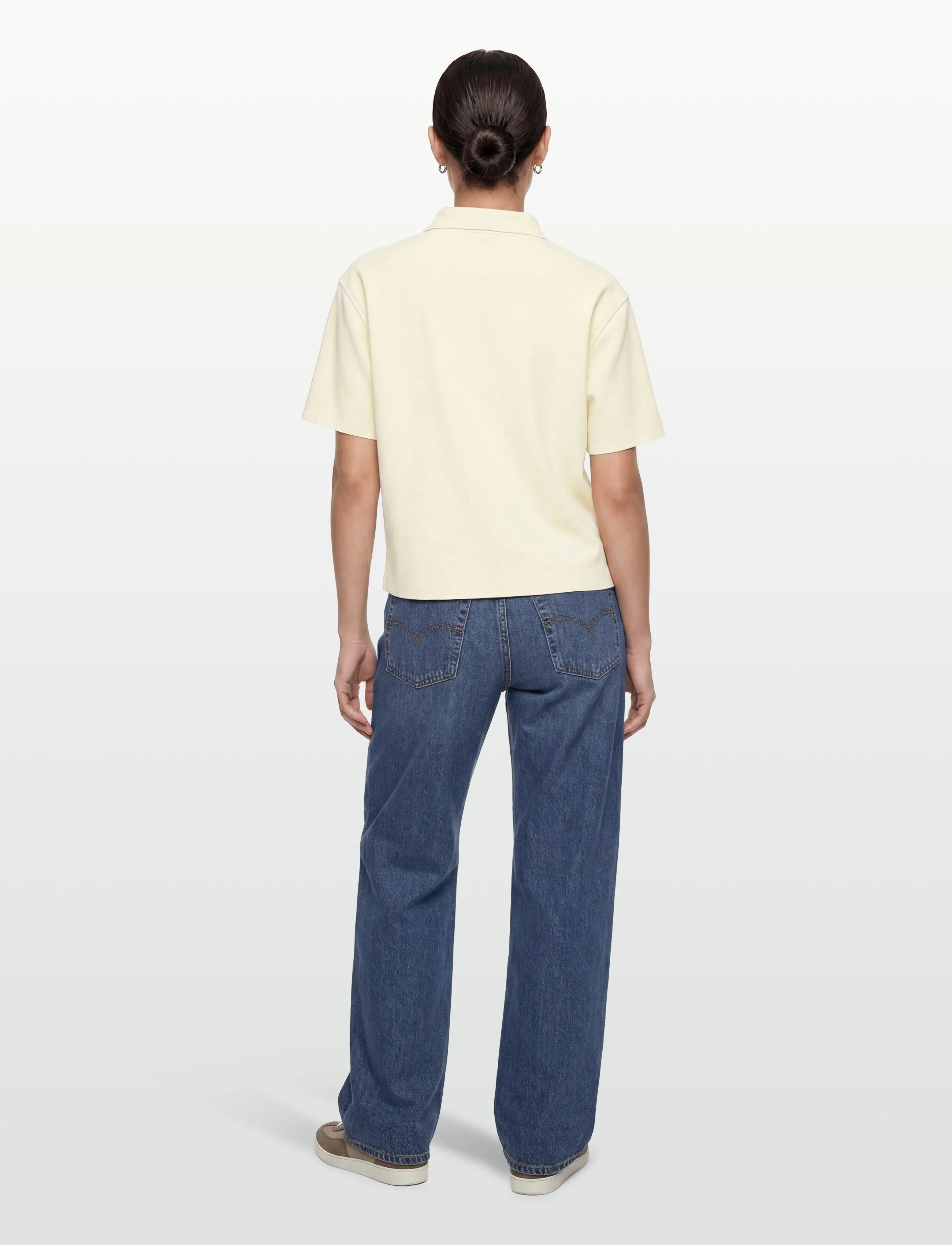 Calvin Klein - SS TAILORED KNIT COLLAR ZIP TOP - pikéer - afterglow - 4