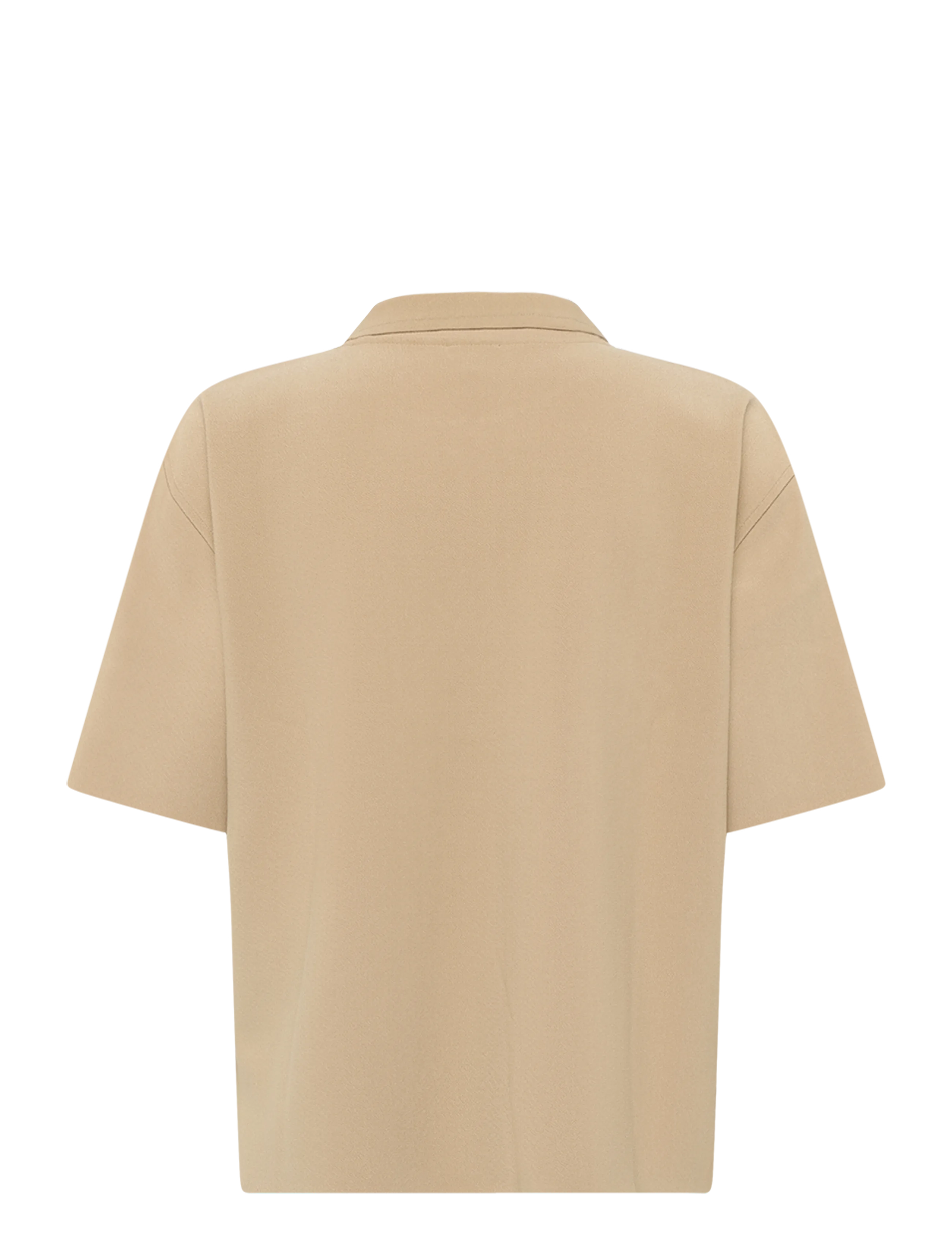 Calvin Klein - SS TAILORED KNIT COLLAR ZIP TOP - tannin - 1