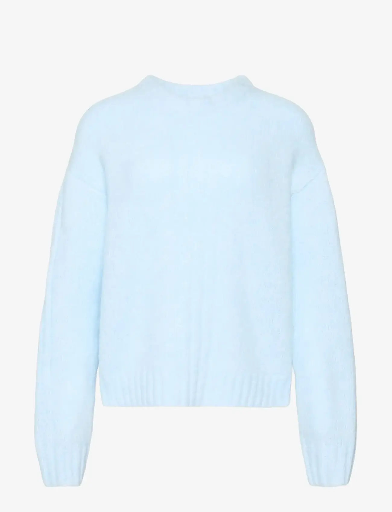 Calvin Klein Brushed Wool Blend Pullover - Knitwear - KEEPSAKE BLUE / blue
