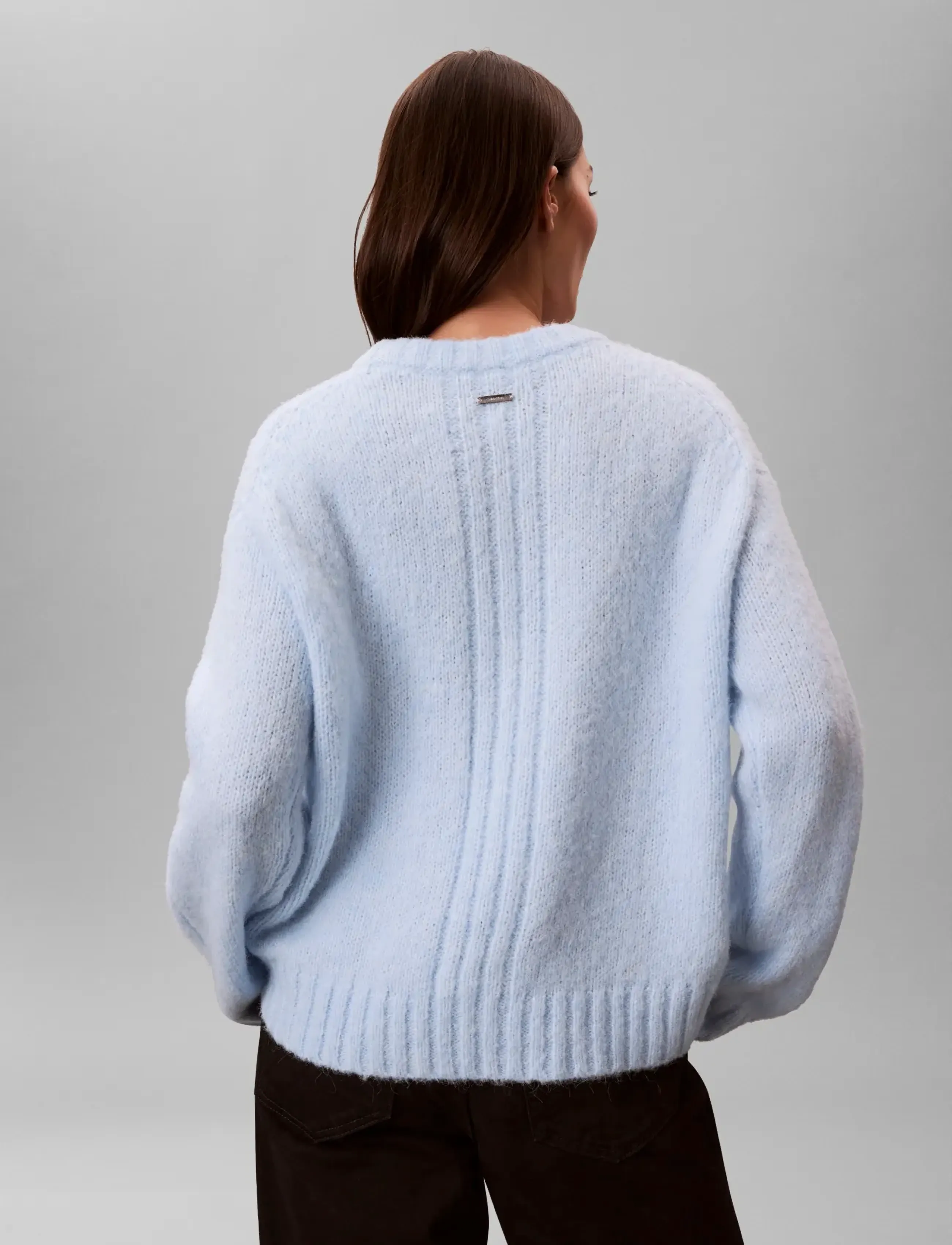 Calvin Klein - Brushed Wool Blend Pullover - pullover - keepsake blue - 2